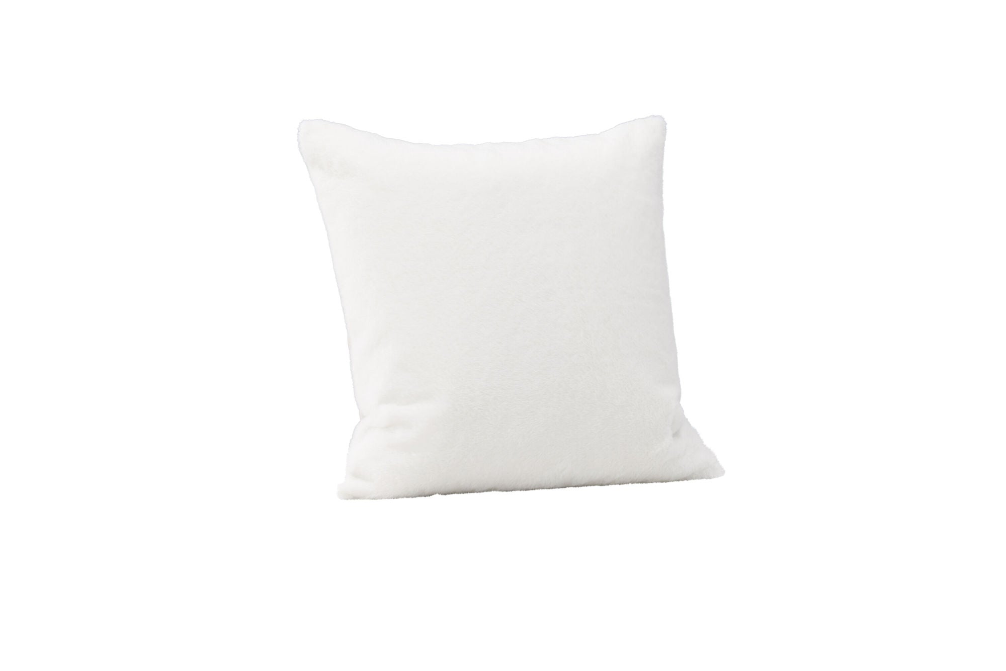 Venture Home Thea Cushion Cover Rabbit fur/Poly Velvet - White 50x50