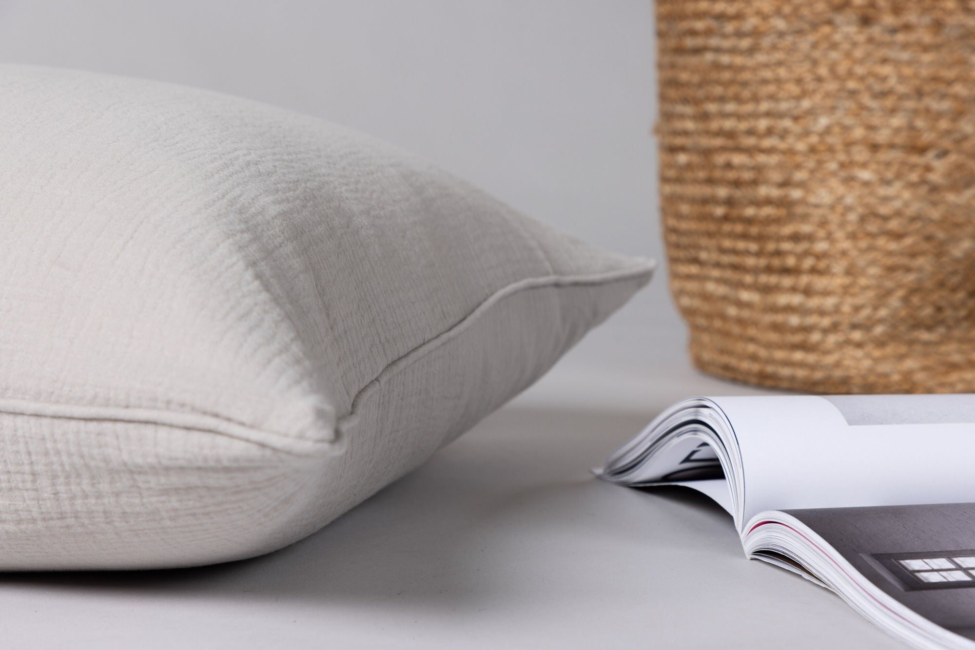 Venture Home Tyra Cushion Cover Cotton Gauze - Grey 60x60