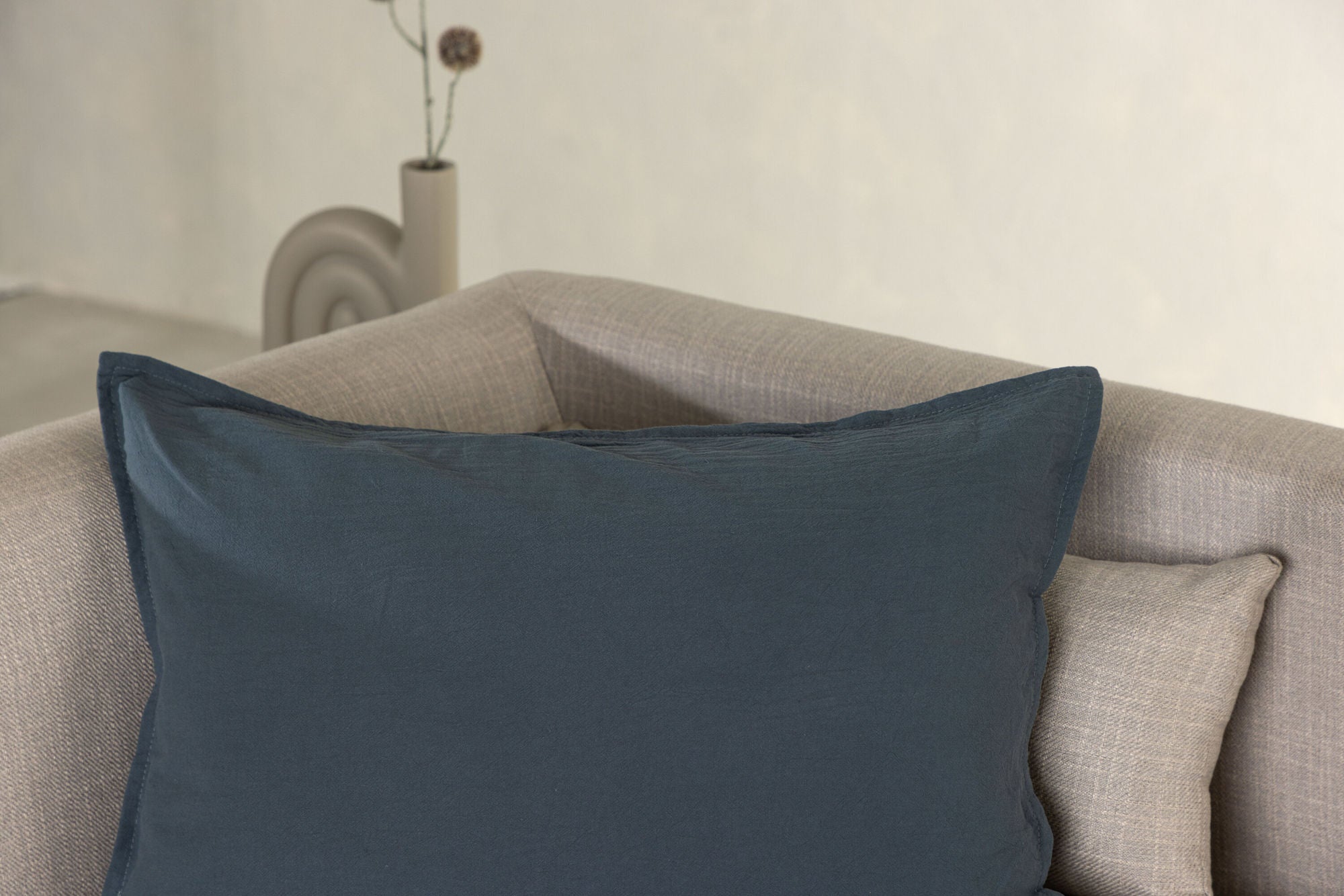 Venture Home Ronja Cushion Cover Washed Cotton - Dusty Blue 40x60