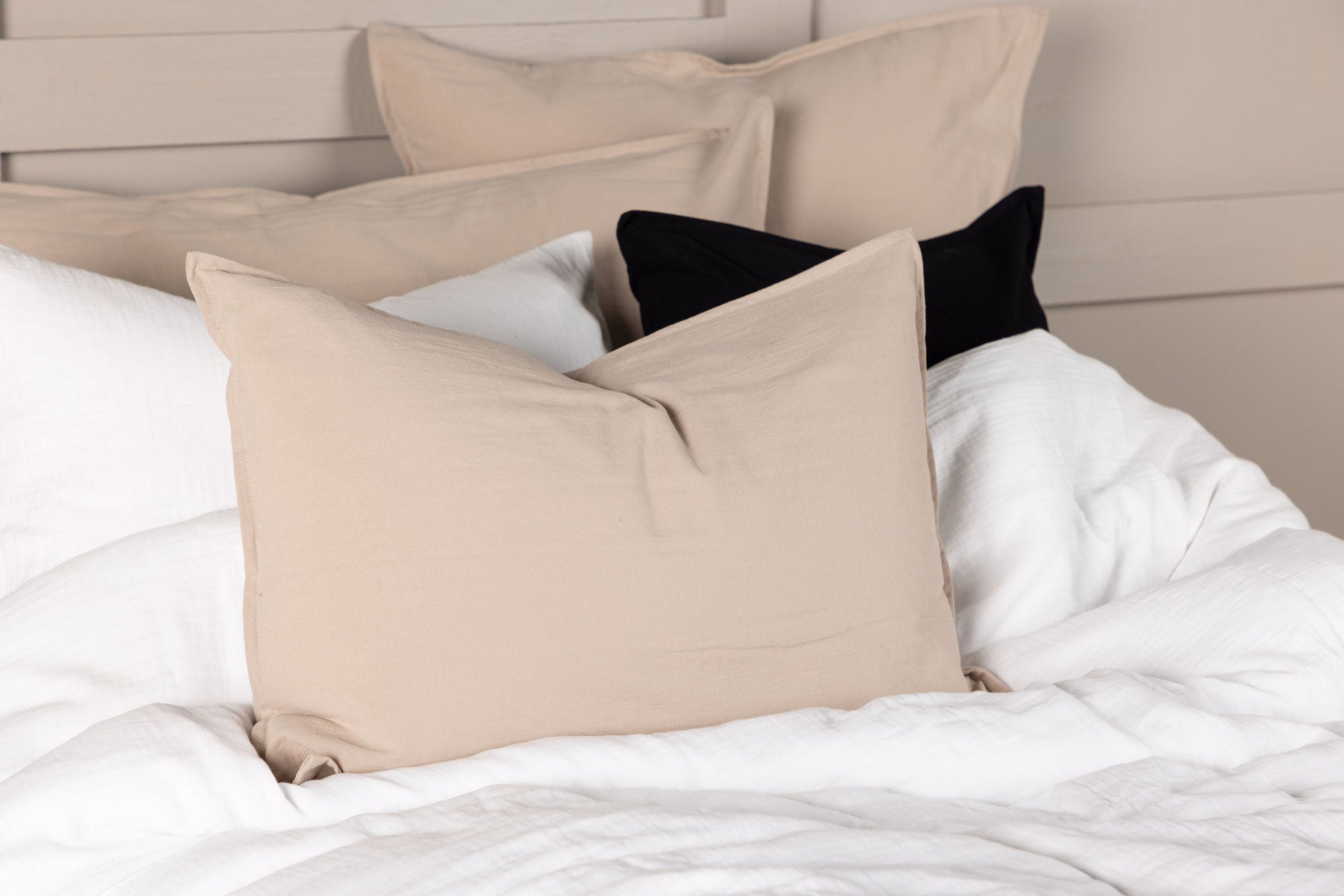 Venture Home Ronja Cushion Cover Washed Cotton - Beige / 40x60