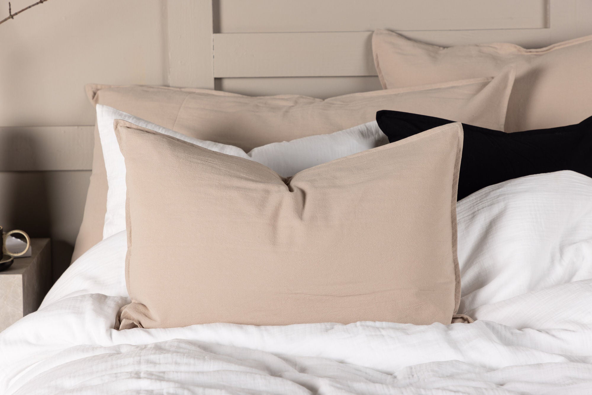 Venture Home Ronja Cushion Cover Washed Cotton - Beige / 40x60