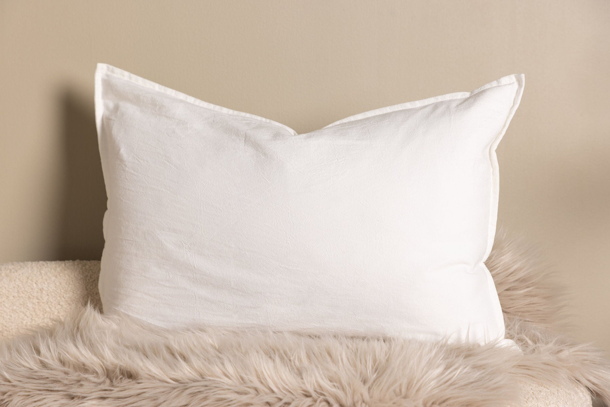 Venture Home Ronja Cushion Cover Washed Cotton - White / 40x60