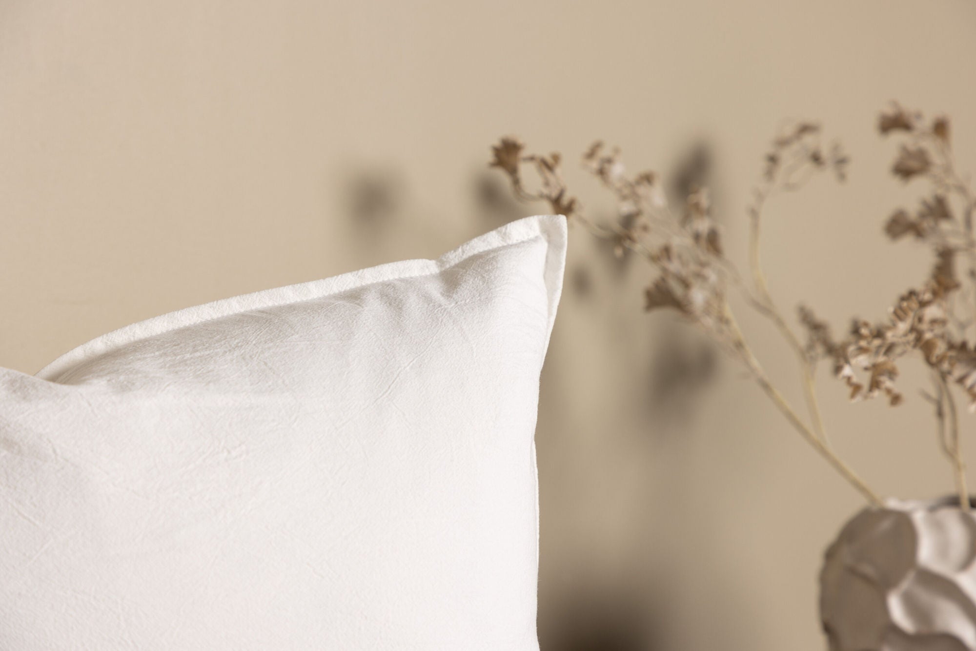 Venture Home Ronja Cushion Cover Washed Cotton - White / 40x60