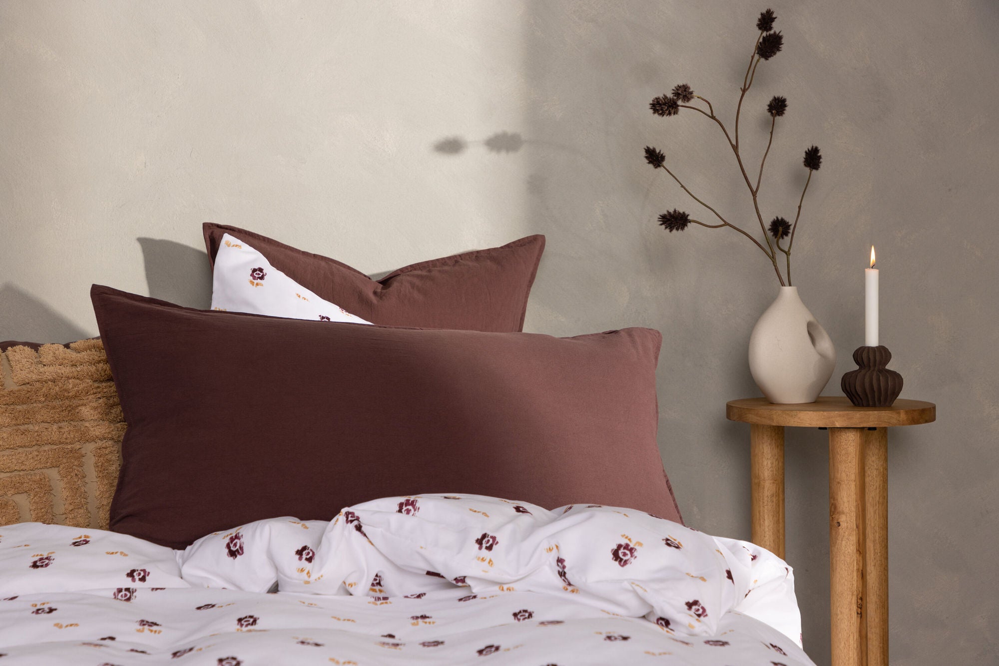 Venture Home Ronja Cushion Cover Washed Cotton - Brown / 50x90