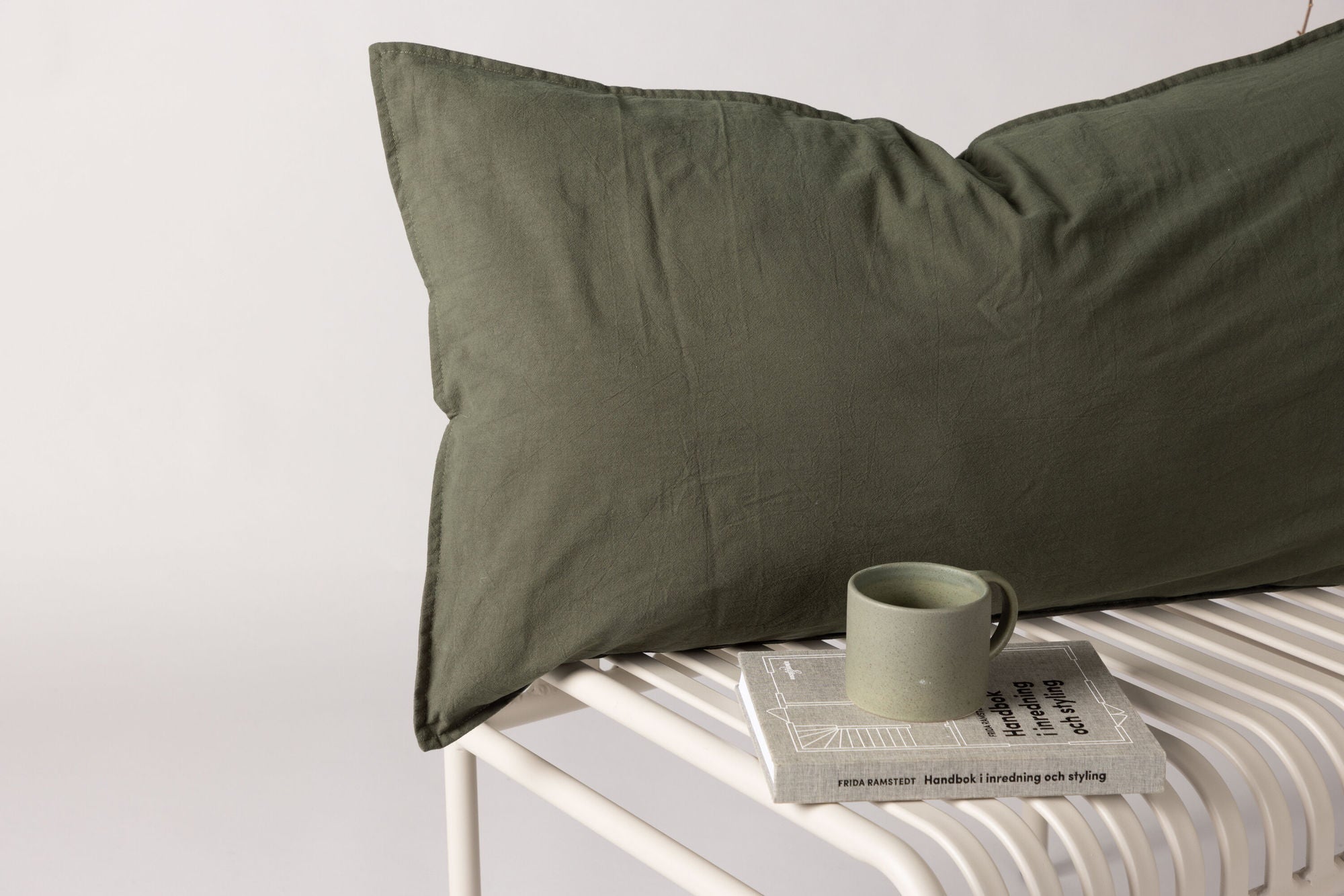 Venture Home Ronja Cushion Cover Washed Cotton - Green / 50x90