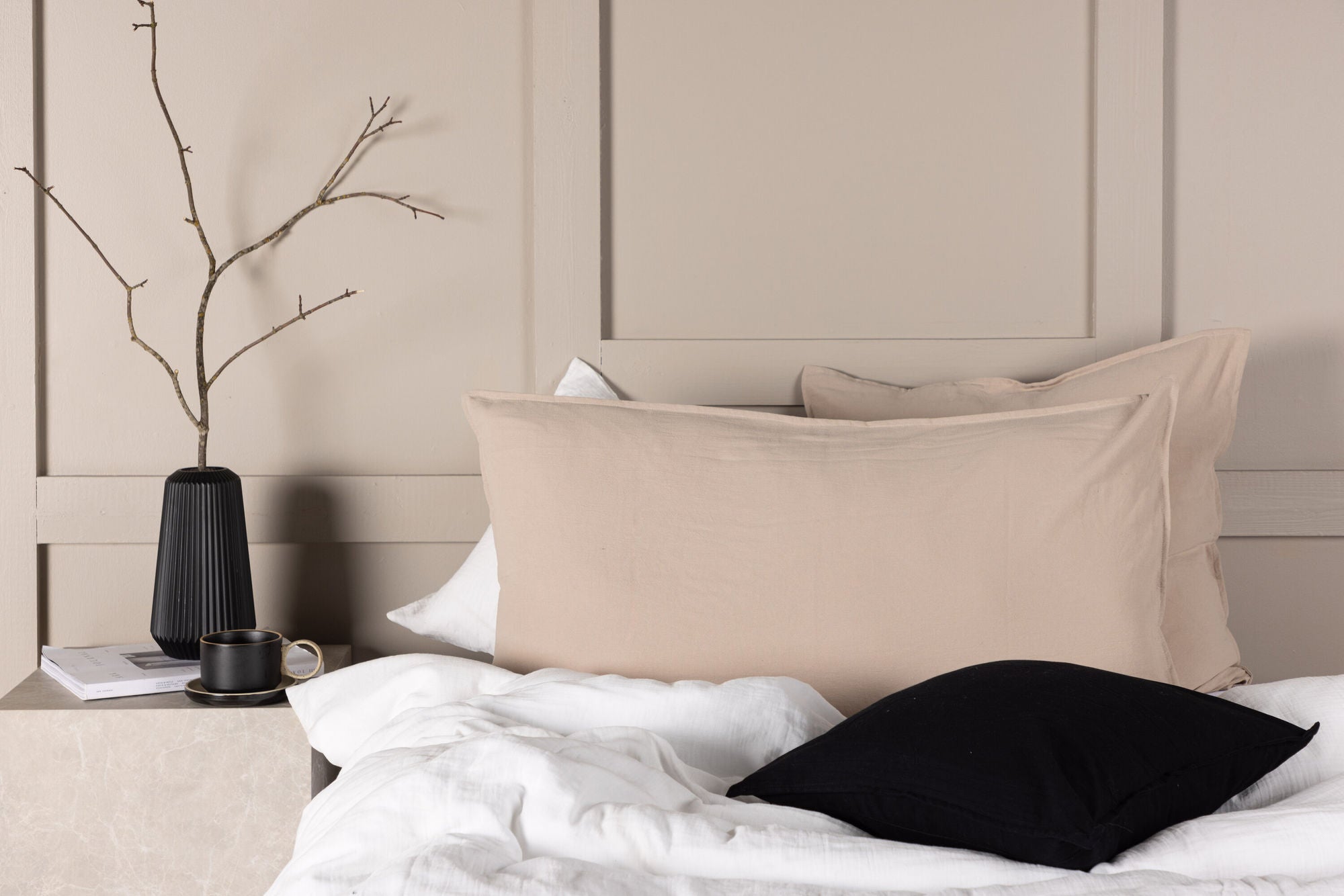 Venture Home Ronja Cushion Cover Washed Cotton - Beige / 50x90
