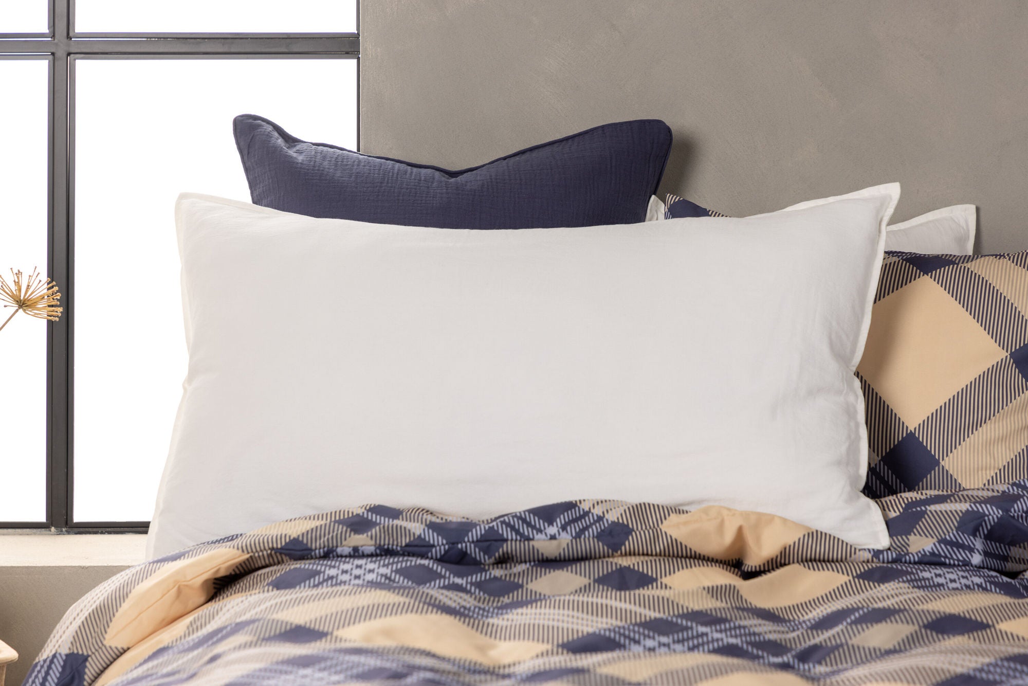 Venture Home Ronja Cushion Cover Washed Cotton - White / 50x90