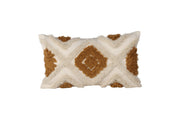 Venture Home Ada Cushion Cover Polycotton - White/Brown / 30x50