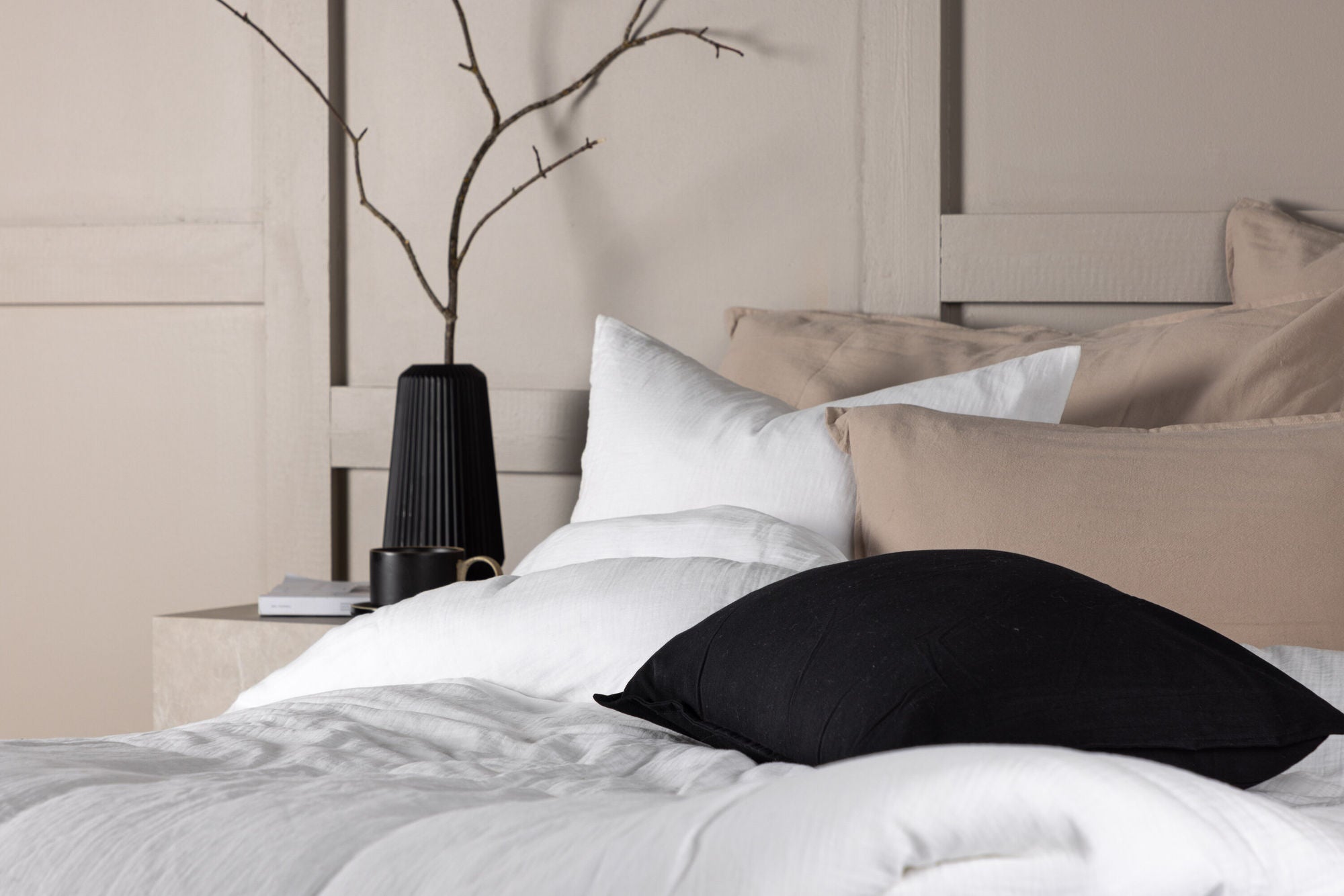 Venture Home Mila Bedset Cottongauze - White / 200x150+50x60cm