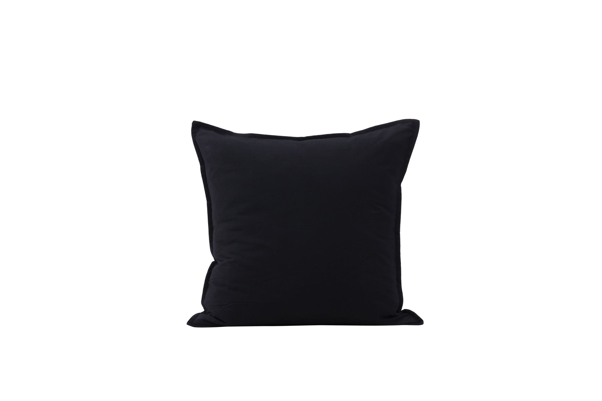 Venture Home Ronja Cushion Cover Washed Cotton - Black 45x45