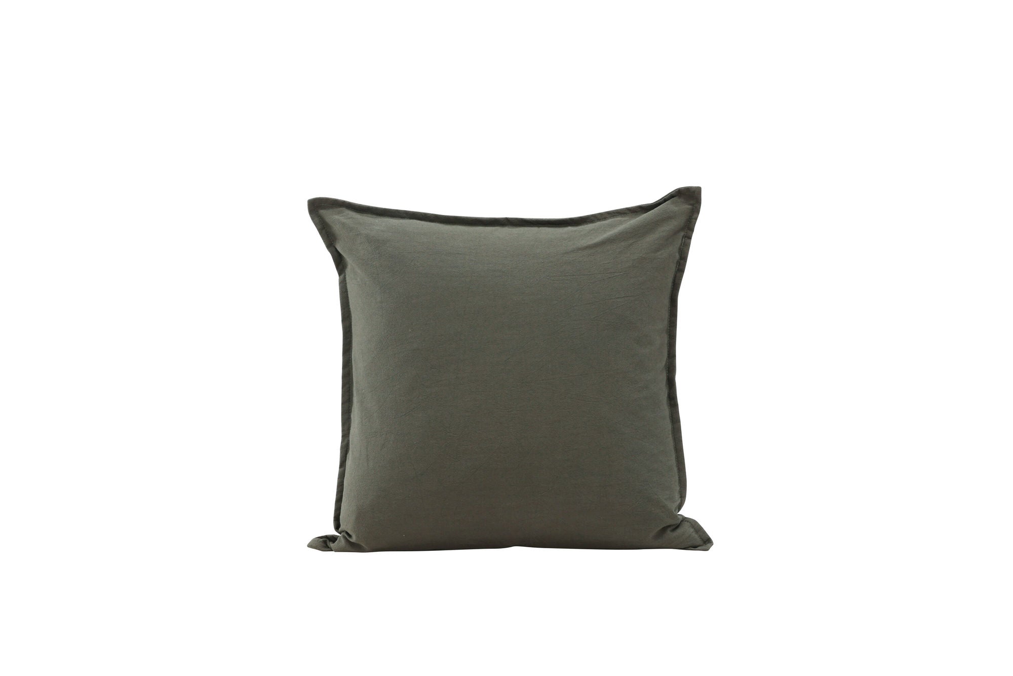 Venture Home Ronja Cushion Cover Washed Cotton - Green 45x45