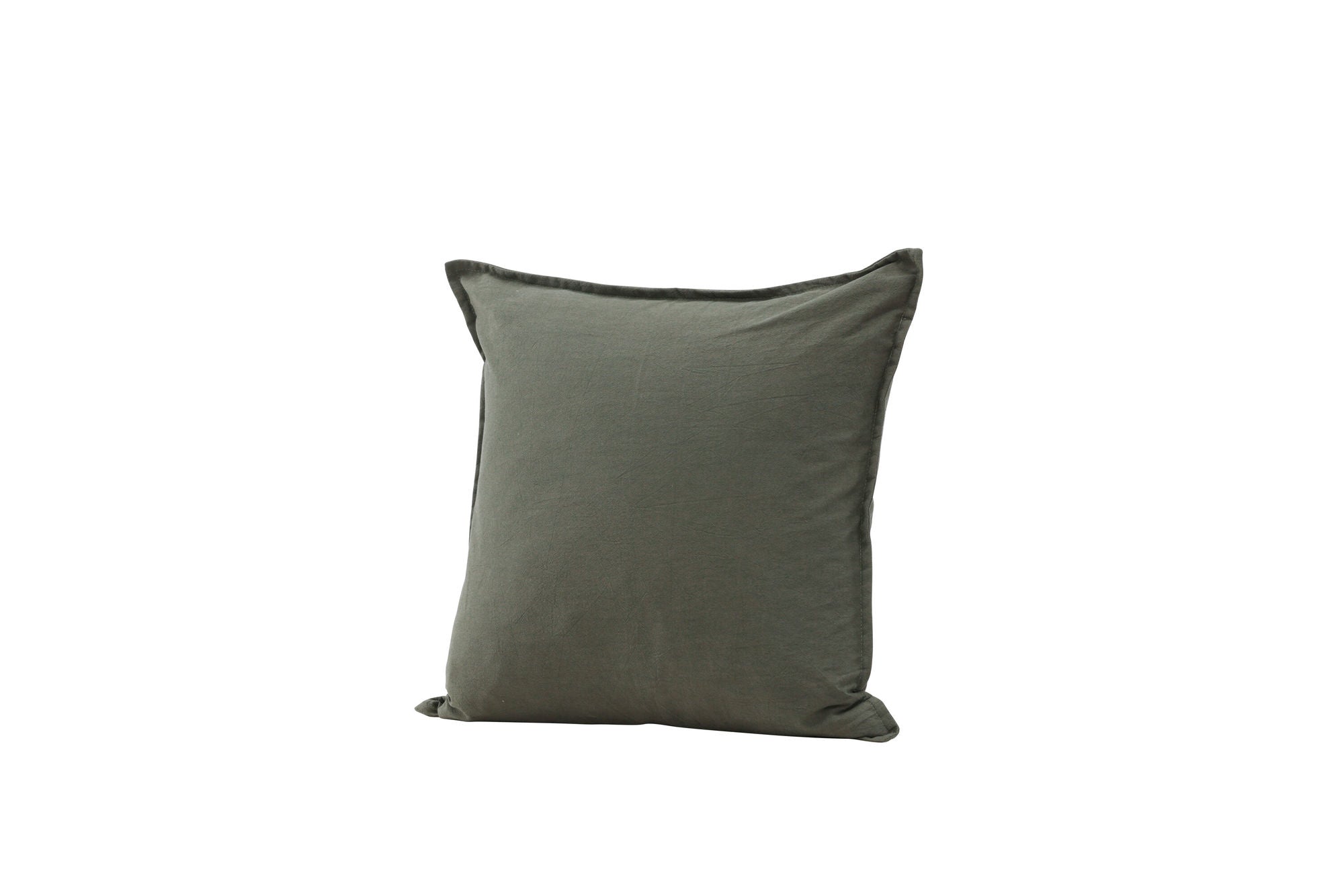 Venture Home Ronja Cushion Cover Washed Cotton - Green 45x45