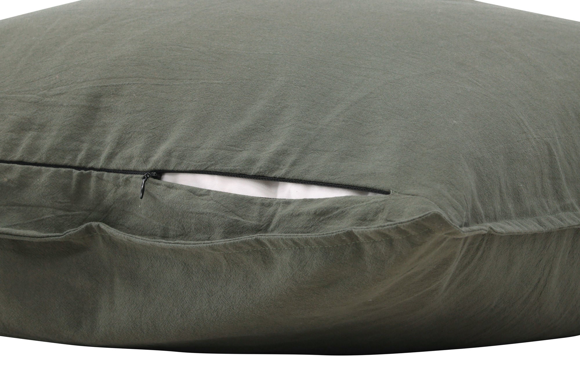 Venture Home Ronja Cushion Cover Washed Cotton - Green 45x45