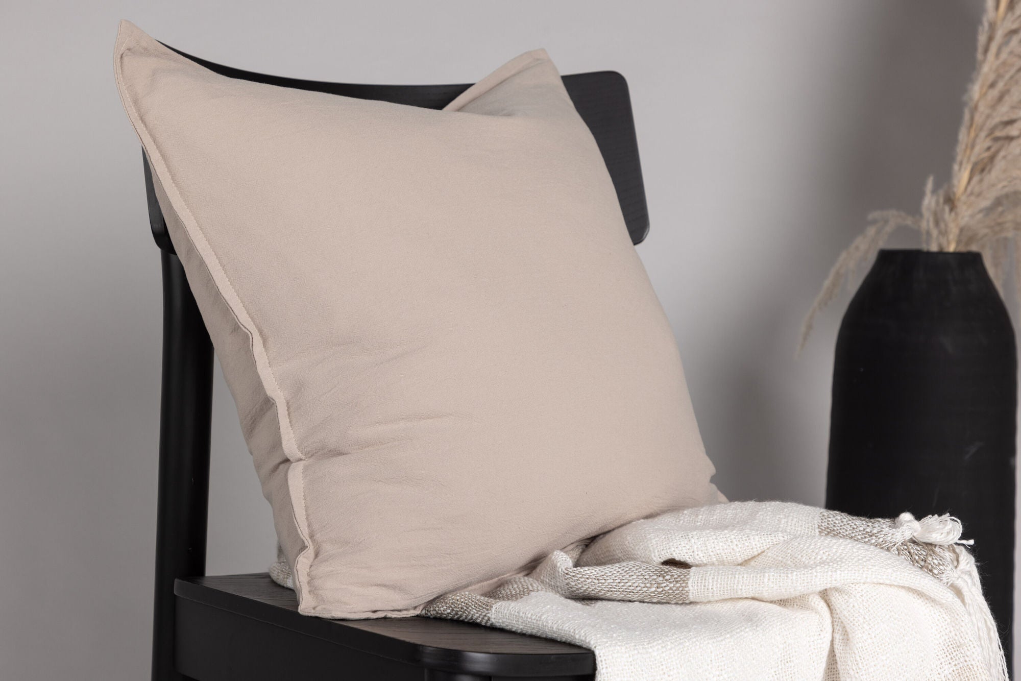 Venture Home Ronja Cushion Cover Washed Cotton - Beige 45x45