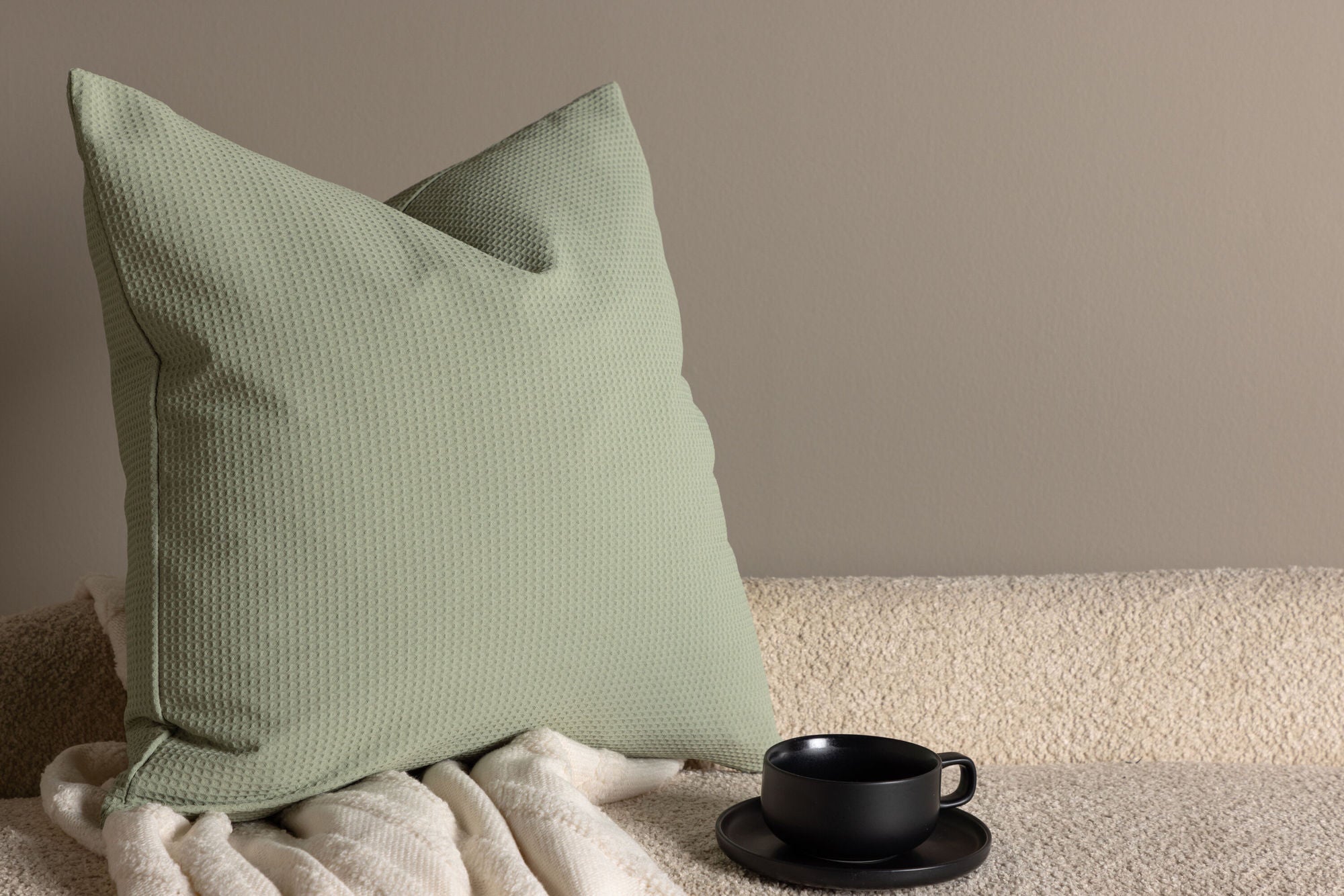 Venture Home Celine Cushion Cover Poly Waffle - Mint 50x50