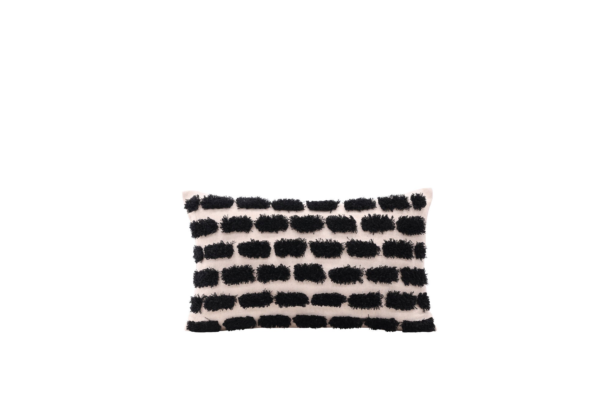 Venture Home Lova Cushion Cover Poly with tufe - Beige/Black 30x50