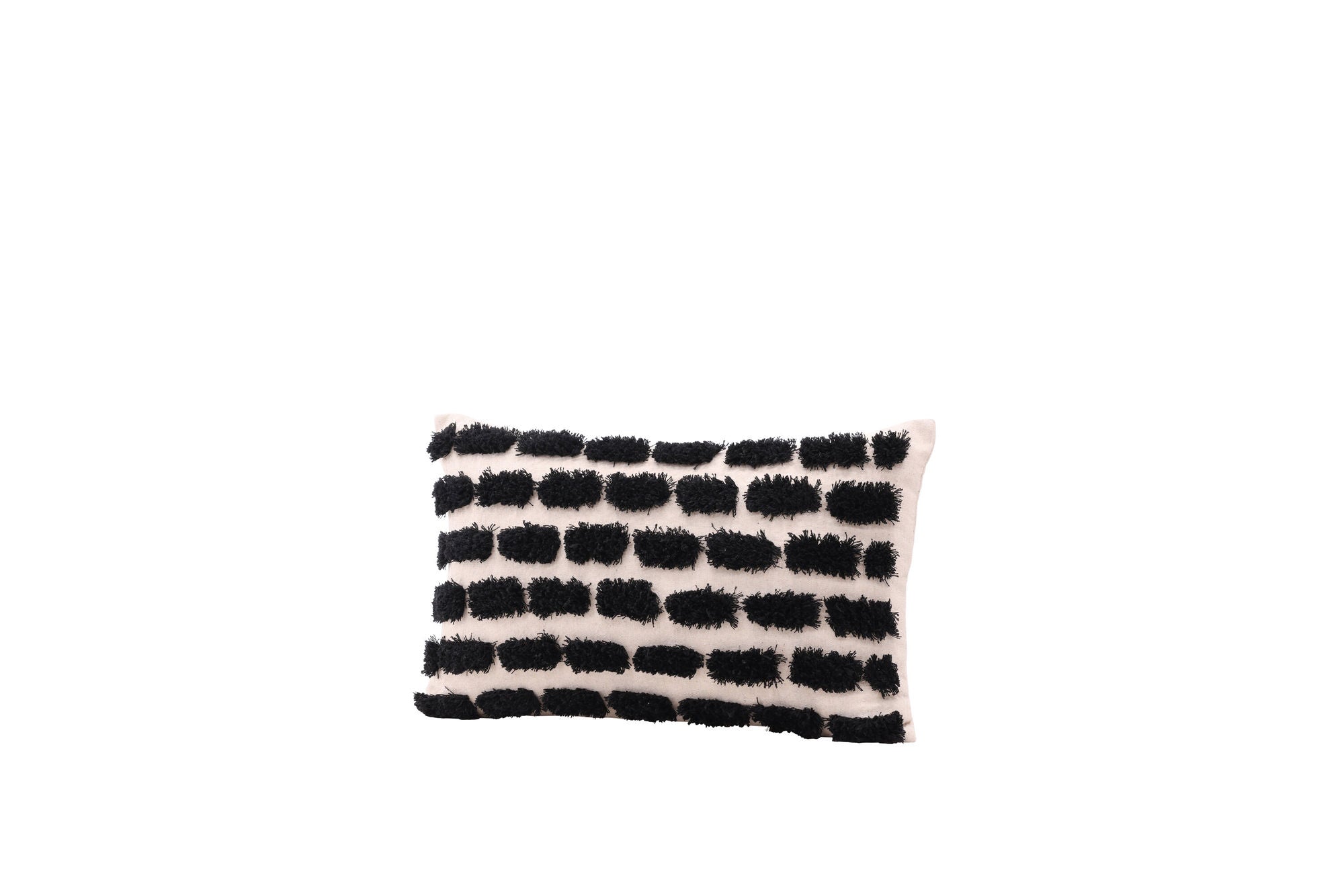 Venture Home Lova Cushion Cover Poly with tufe - Beige/Black 30x50