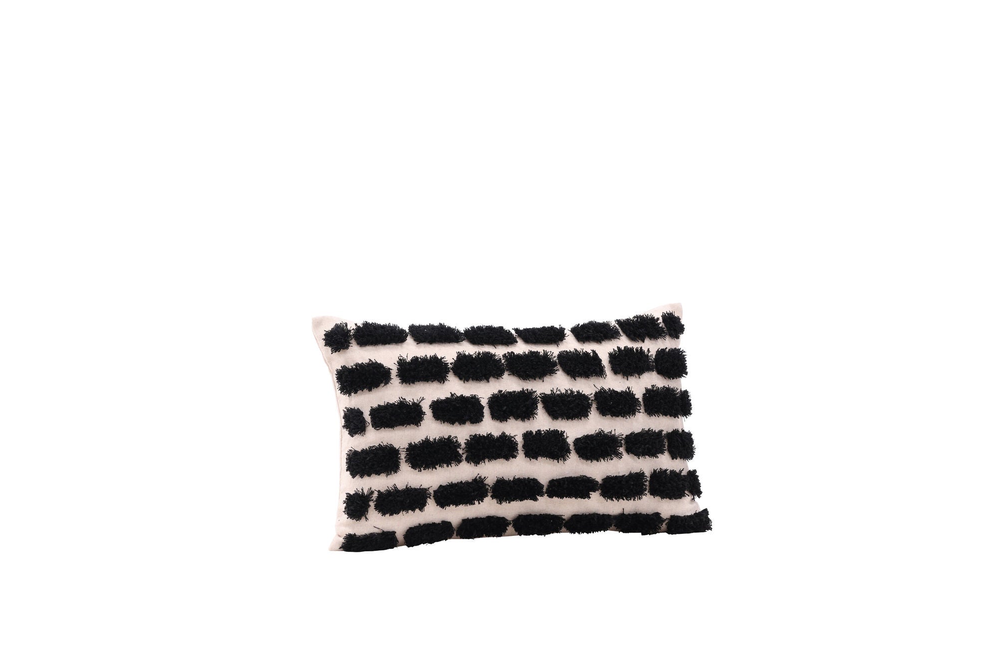Venture Home Lova Cushion Cover Poly with tufe - Beige/Black 30x50