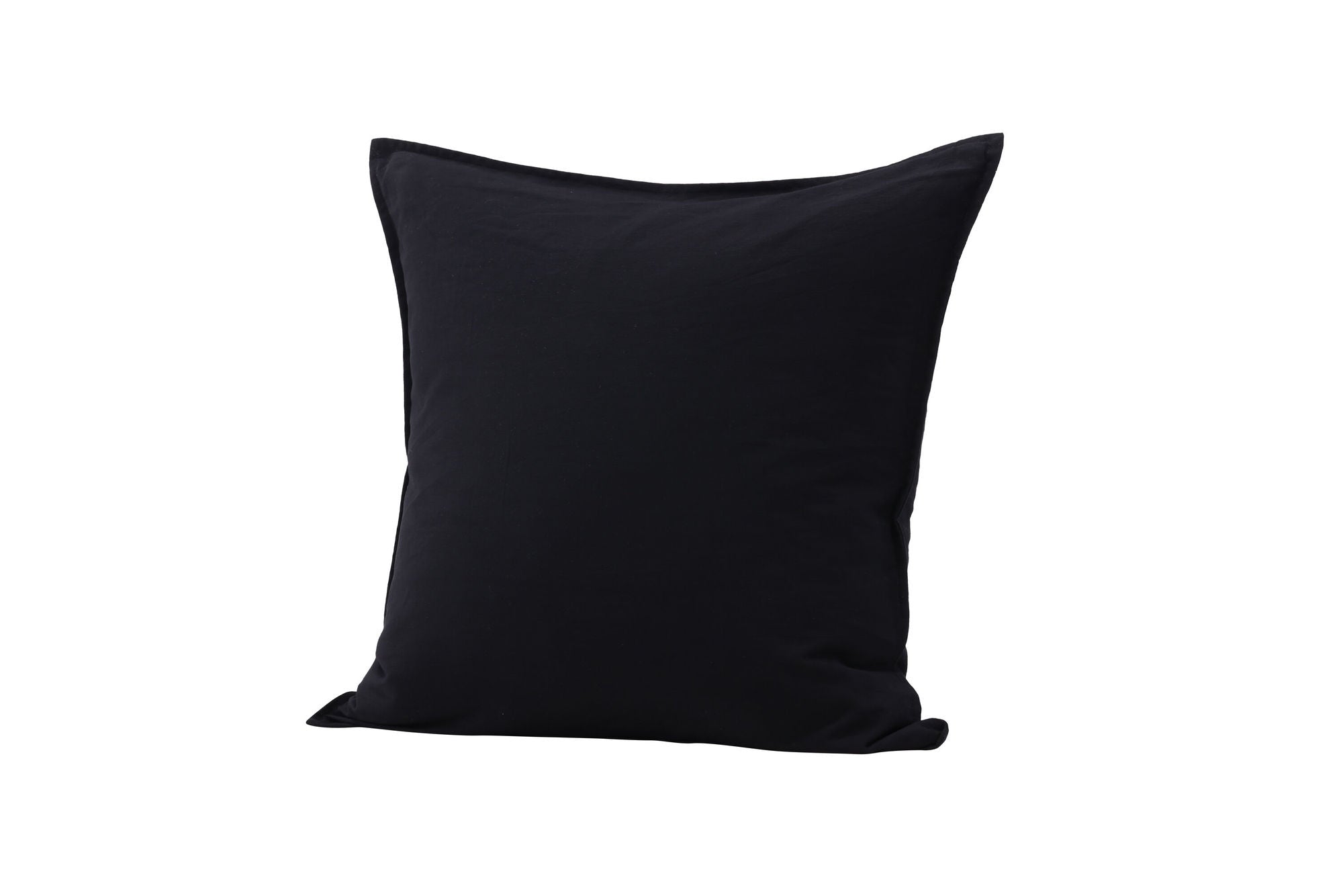 Venture Home Ronja Cushion Cover Washed Cotton - Black 60x60