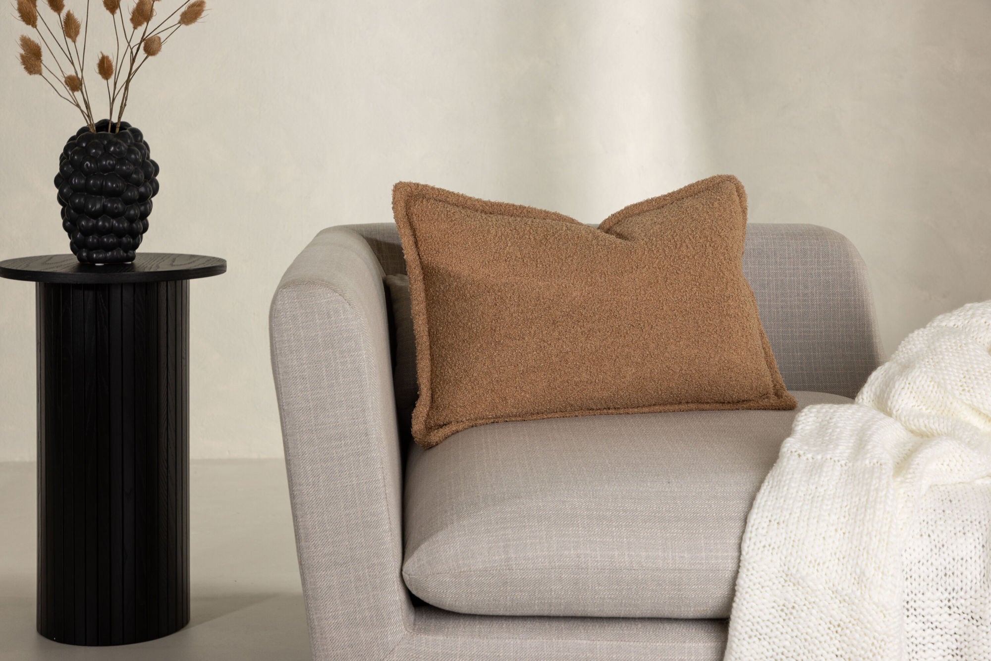 Venture Home Tuva Cushion Cover Teddy fur - Beige 40x60