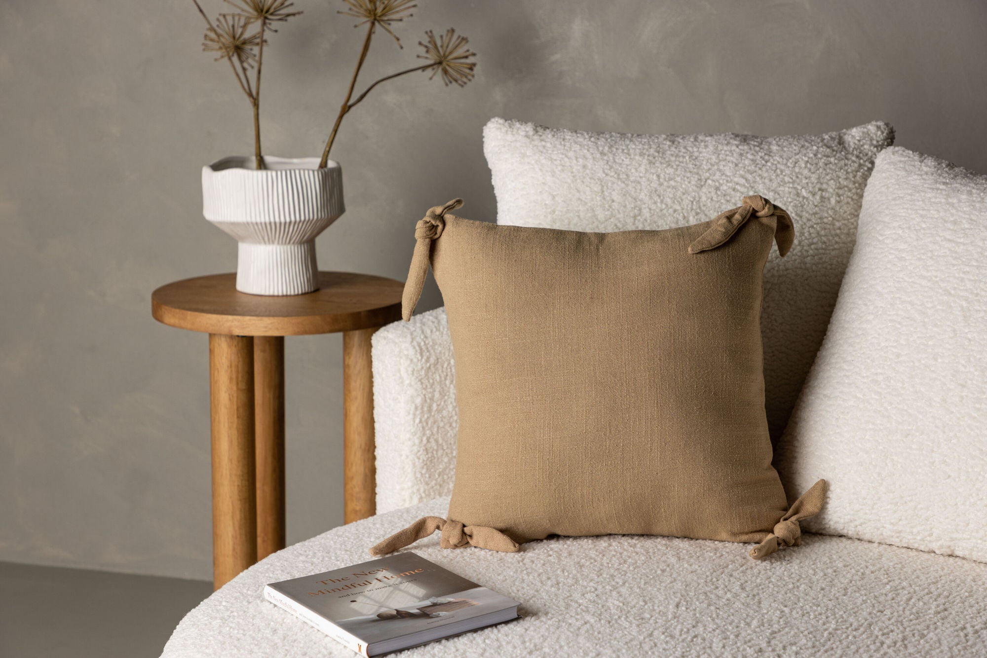 Venture Home Nora Cushion Cover Linen Viscouse - Brown 40x40