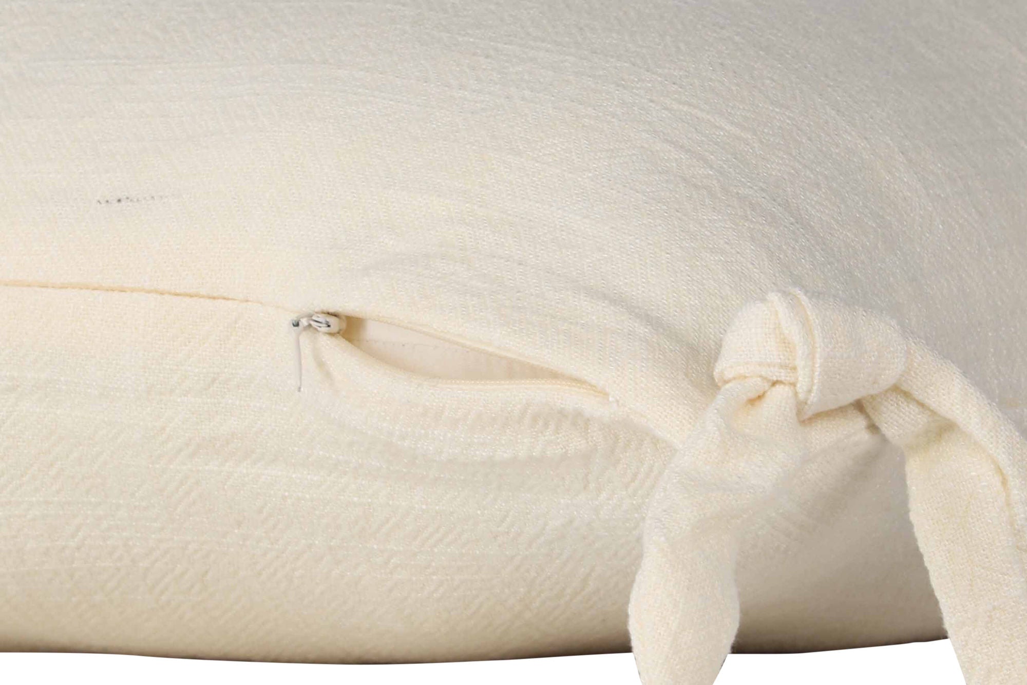 Venture Home Nora Cushion Cover Linen Viscouse - White 40x40