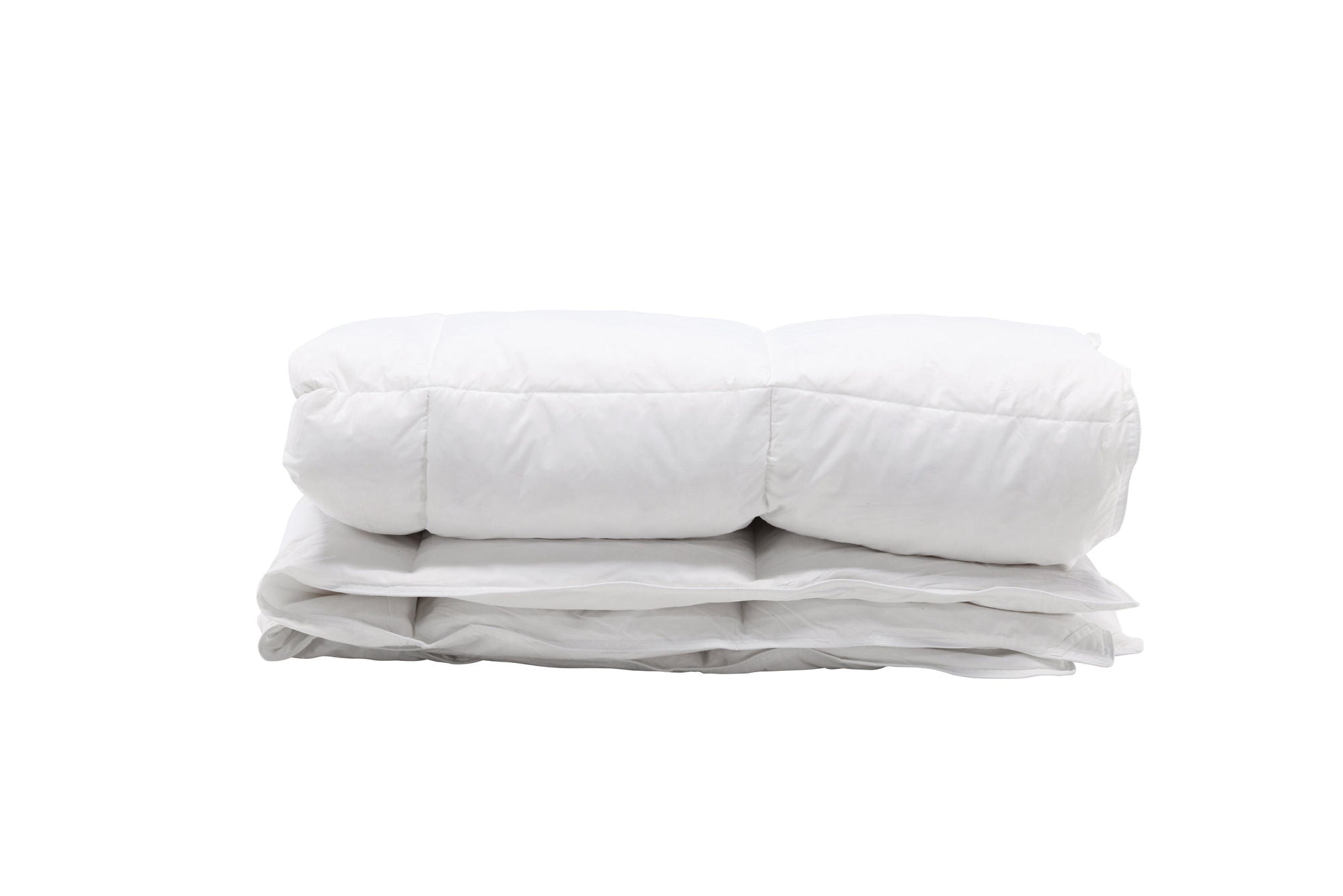 Venture Home Astrid Duvet Cotton Fabric, Feather&Poly Fiber Blending filling 450gsm - White / 200x150
