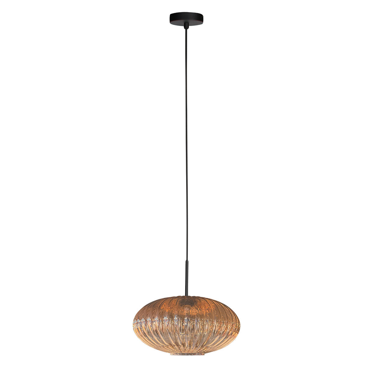 Hængelampe Aurelio 4295ZW – pendel med UFO-ravfarvet glas