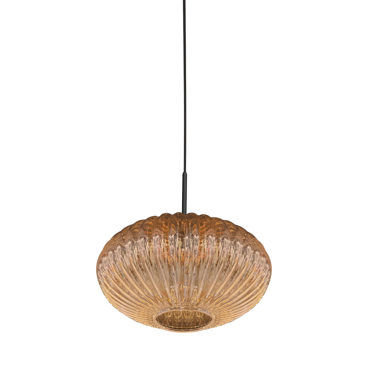 Hængelampe Aurelio 4295ZW – pendel med UFO-ravfarvet glas