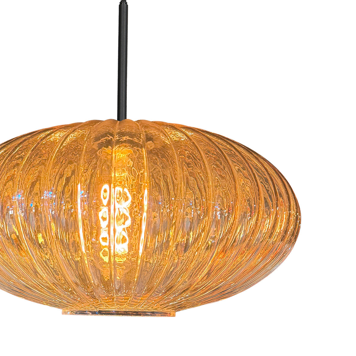 Hængelampe Aurelio 4295ZW – pendel med UFO-ravfarvet glas