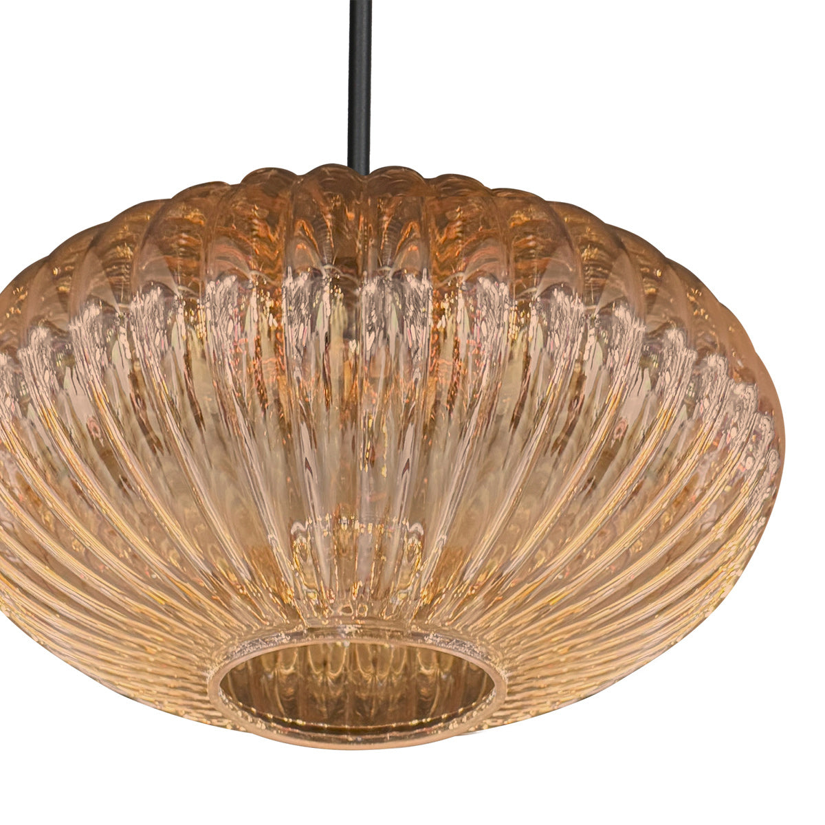 Hængelampe Aurelio 4295ZW – pendel med UFO-ravfarvet glas