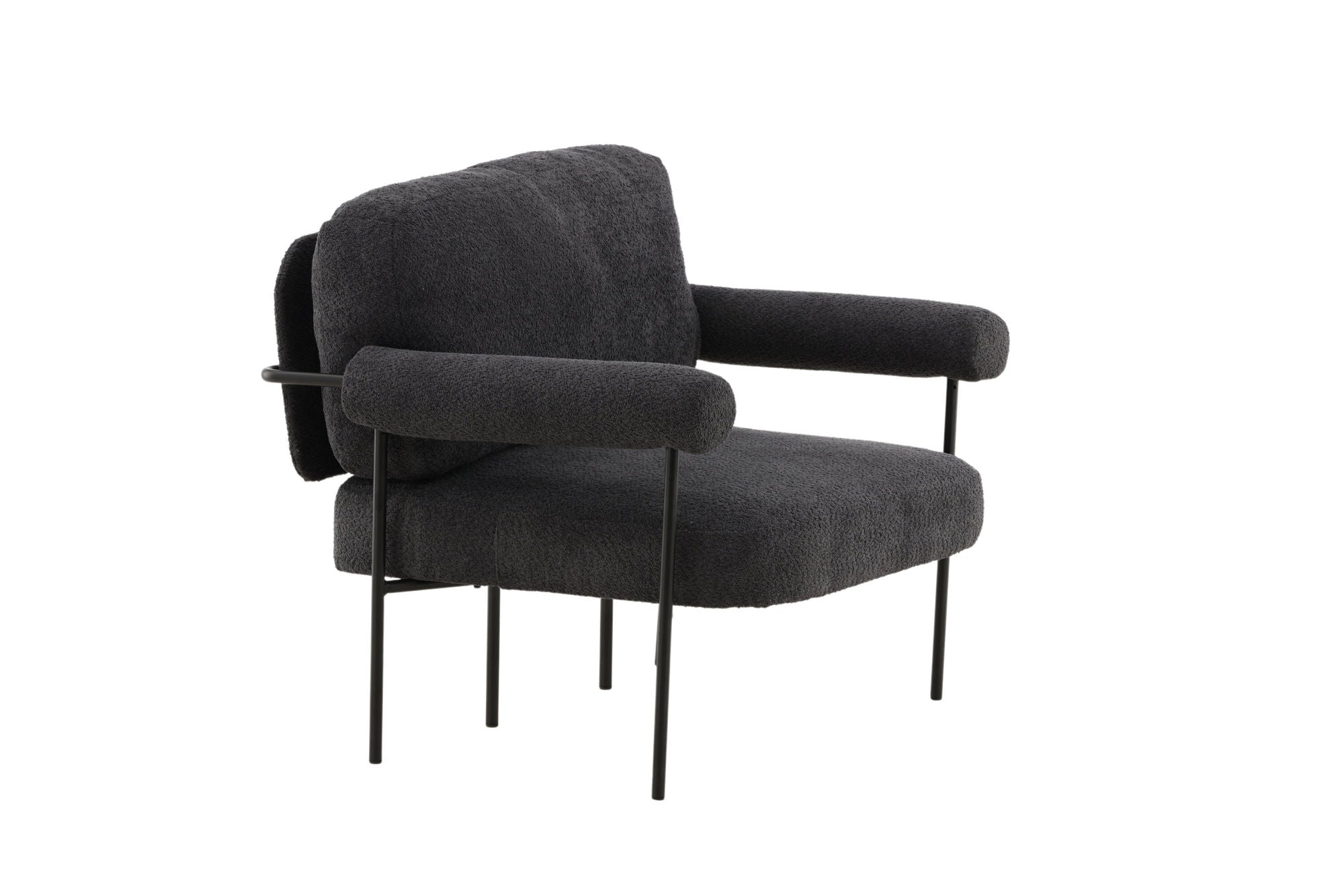 Vind Tillberga x Josefin Lustig - Arm stol - Dark Grey Boucle