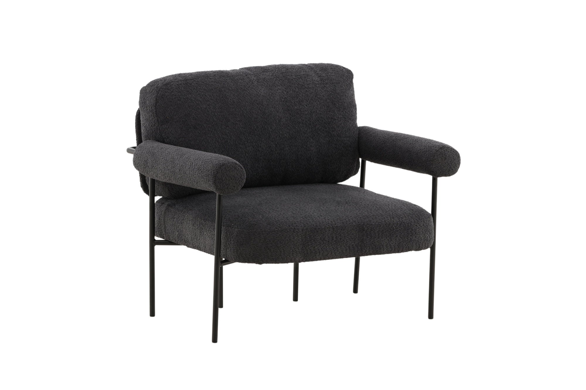 Vind Tillberga x Josefin Lustig - Arm stol - Dark Grey Boucle