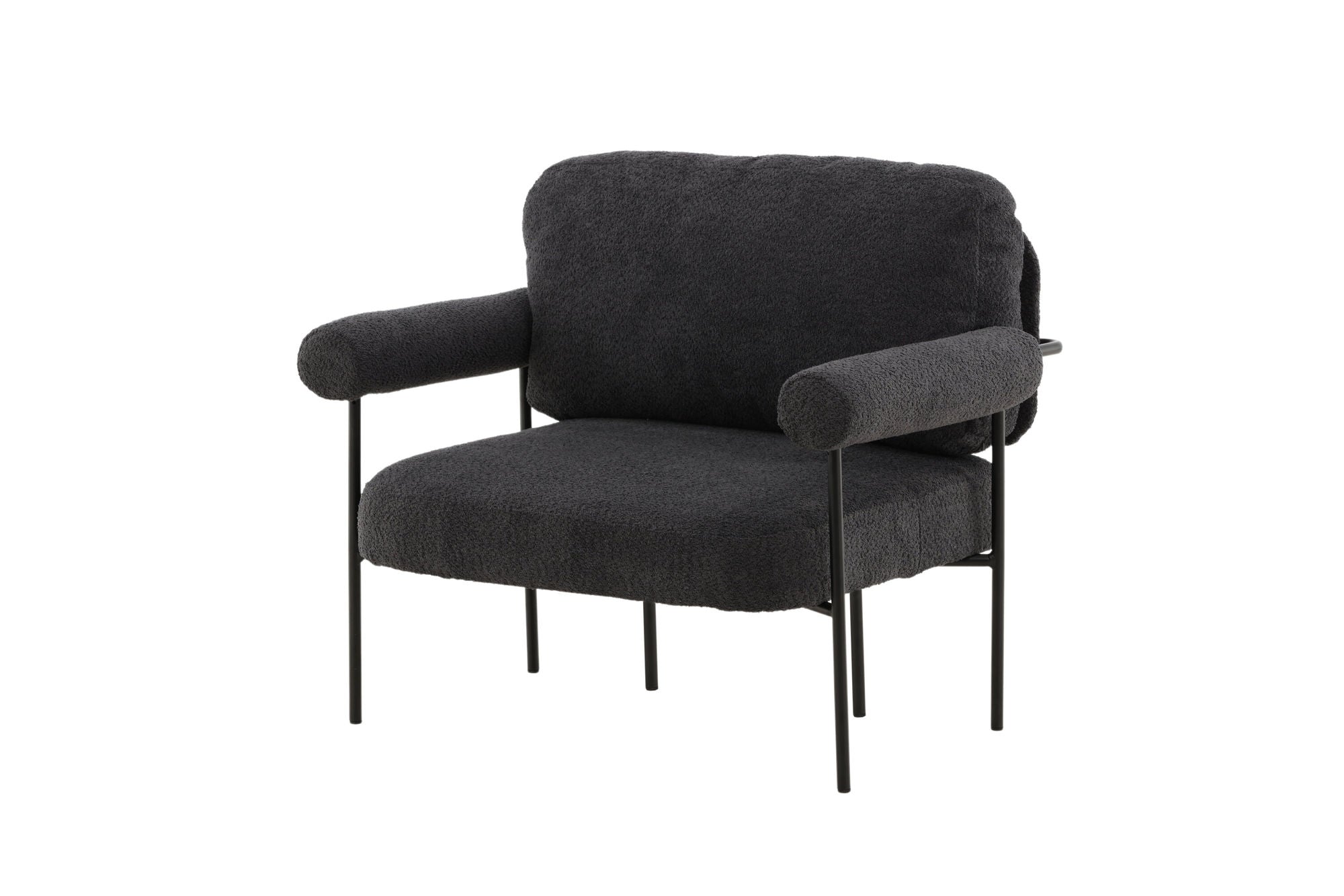 Vind Tillberga x Josefin Lustig - Arm stol - Dark Grey Boucle