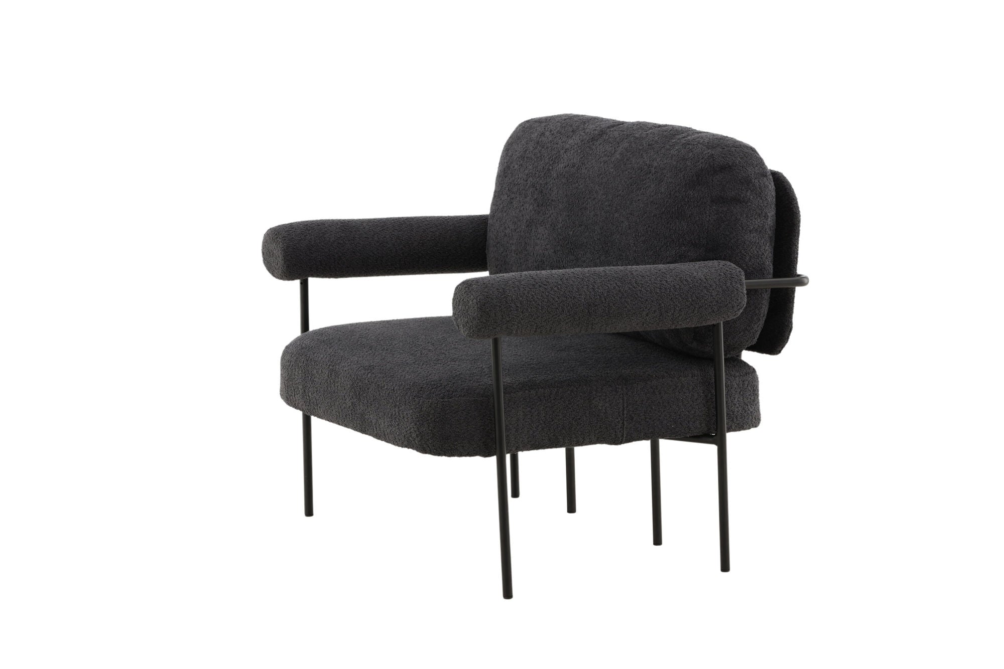 Vind Tillberga x Josefin Lustig - Arm stol - Dark Grey Boucle