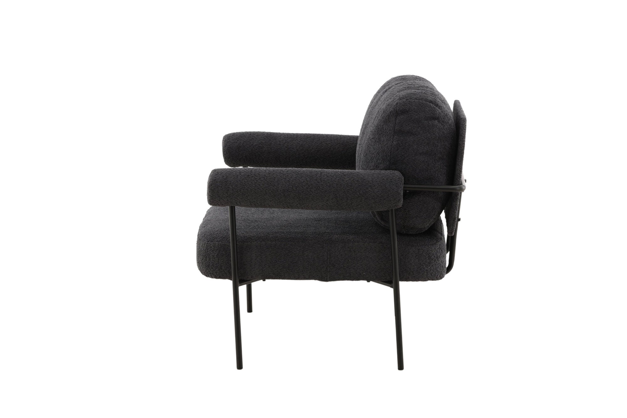 Vind Tillberga x Josefin Lustig - Arm stol - Dark Grey Boucle
