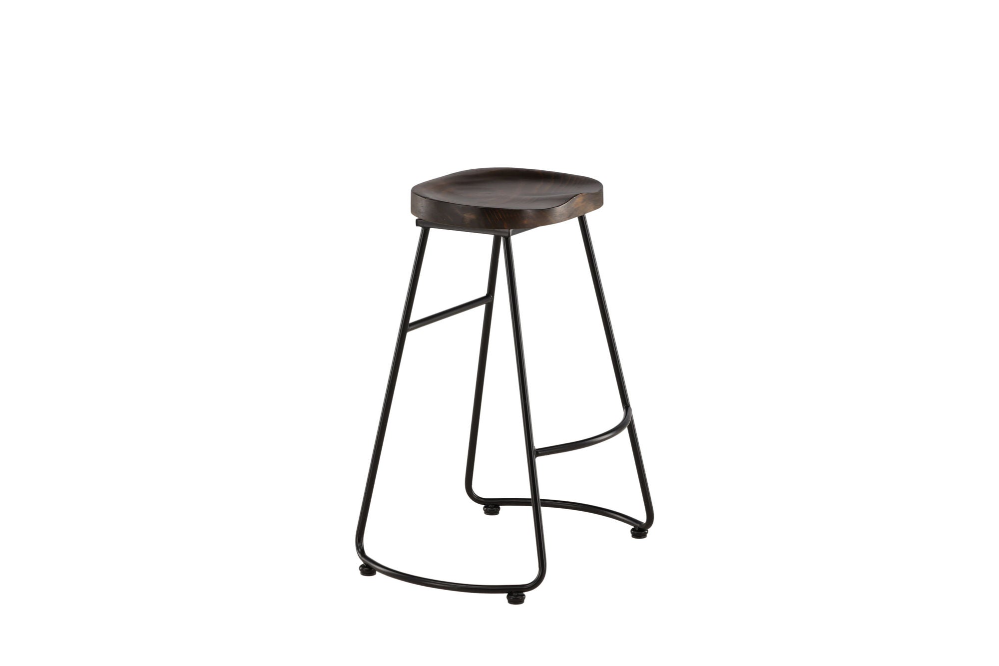 Venture Home Ozark Bar stol 2-pack - Zinklook / Dark Walnut Wood
