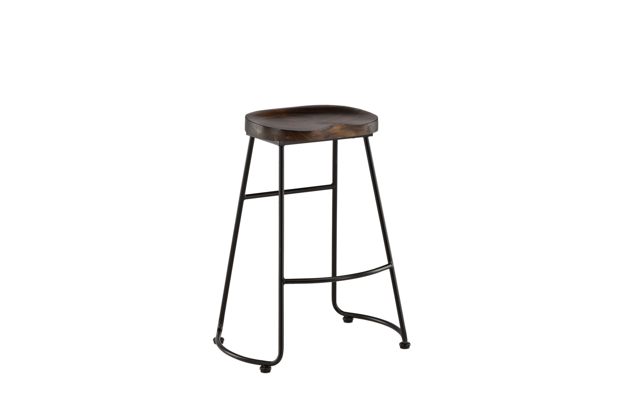 Venture Home Ozark Bar stol 2-pack - Zinklook / Dark Walnut Wood