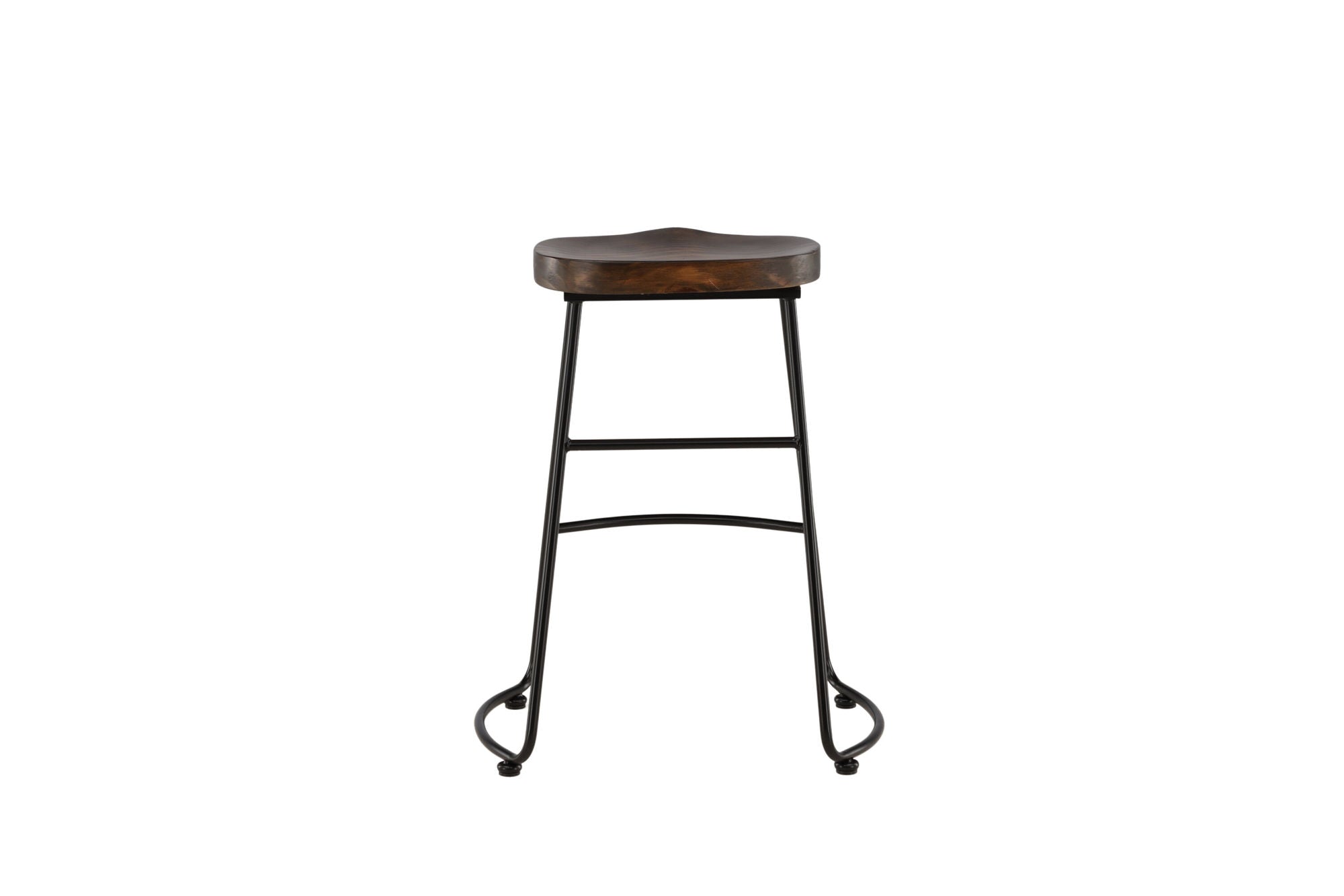 Venture Home Ozark Bar stol 2-pack - Zinklook / Dark Walnut Wood