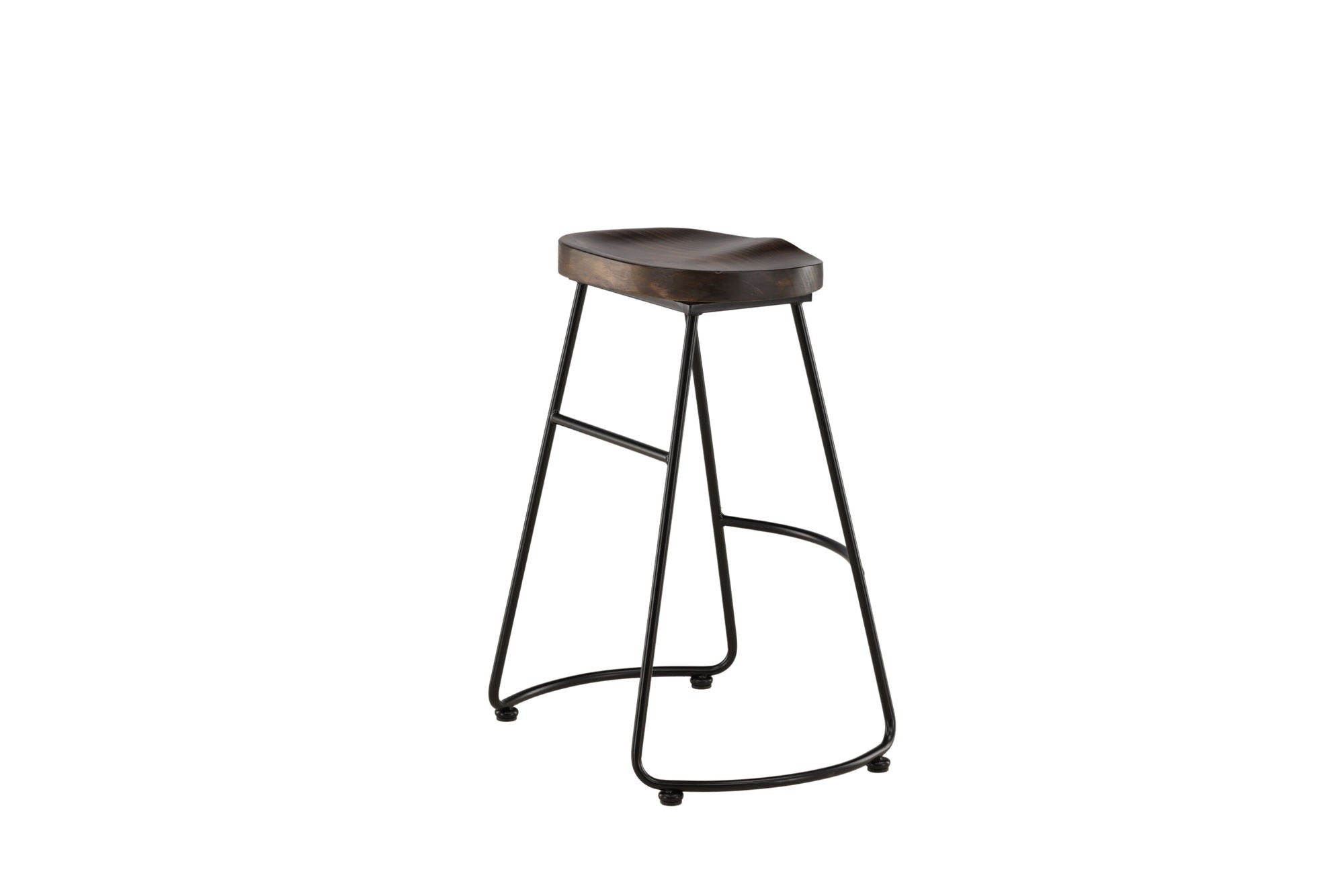 Venture Home Ozark Bar stol 2-pack - Zinklook / Dark Walnut Wood