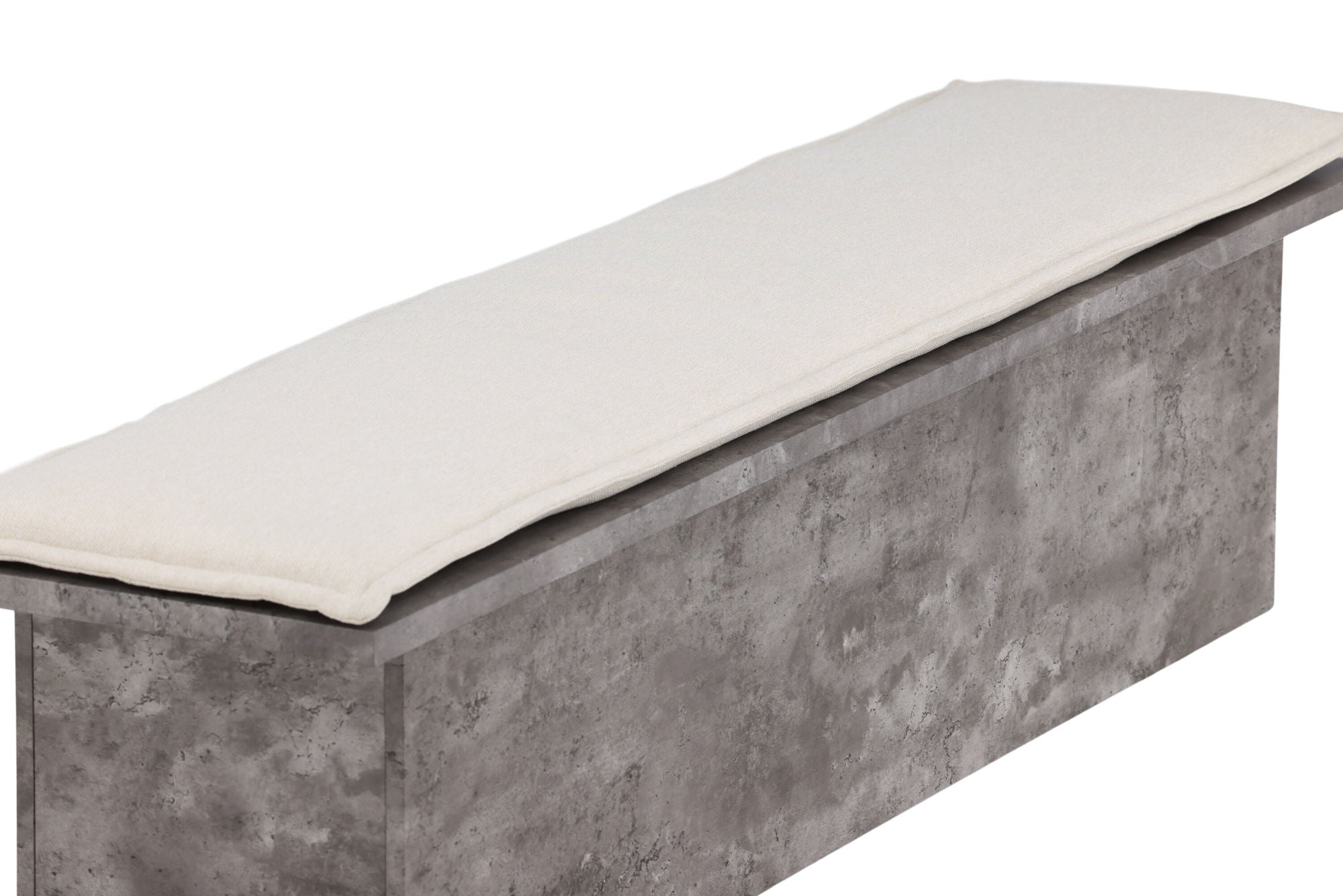 Venture Home Kellogg bænk - Grey / Off White Linen