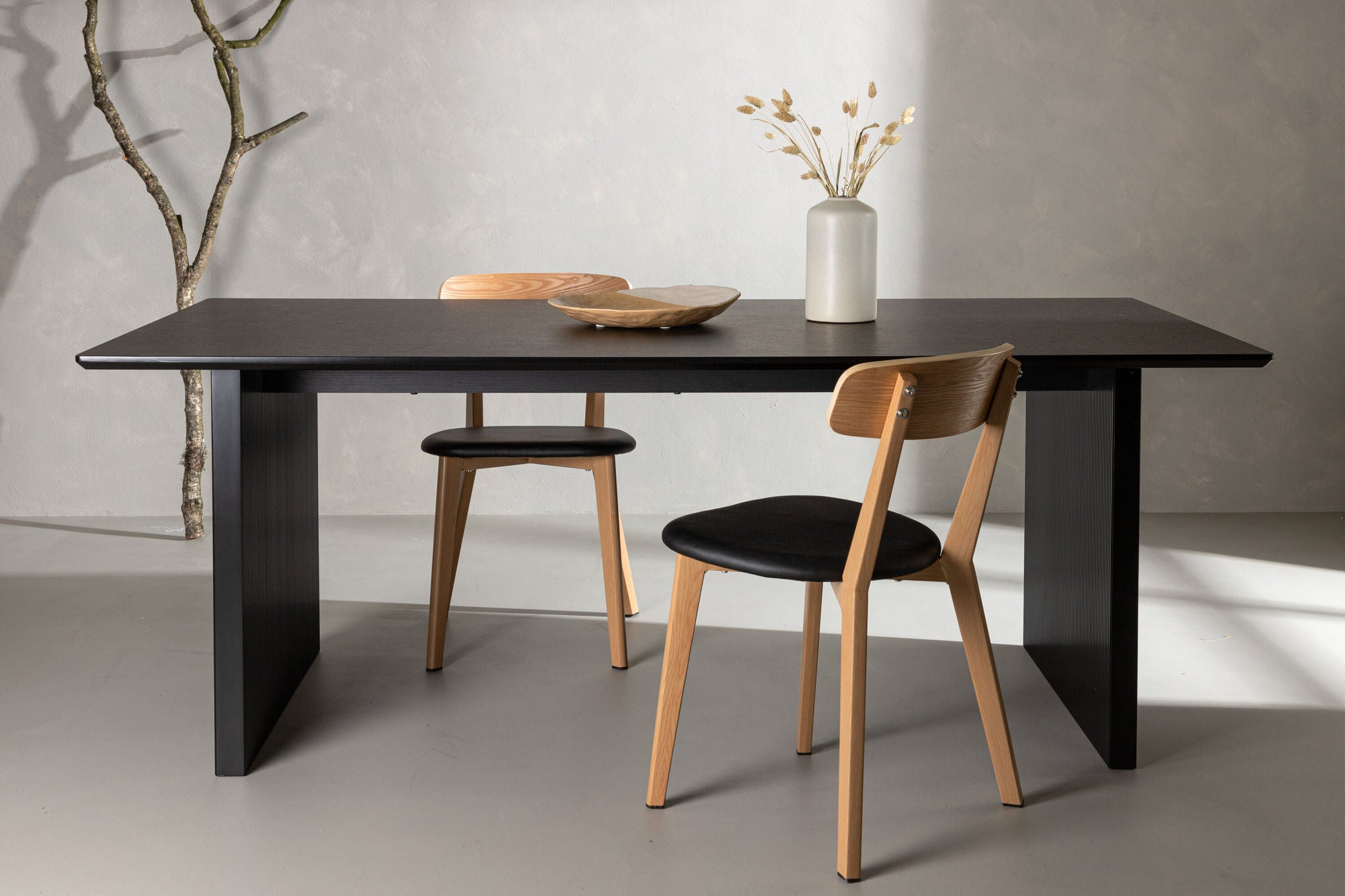 Venture Home Vail spisebord - Black / Smoked Black MDF
