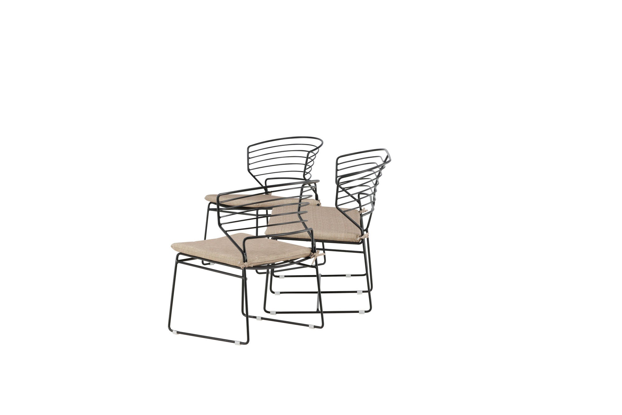 Venture Home Milano Loungeset Aluminium - Black / Sand