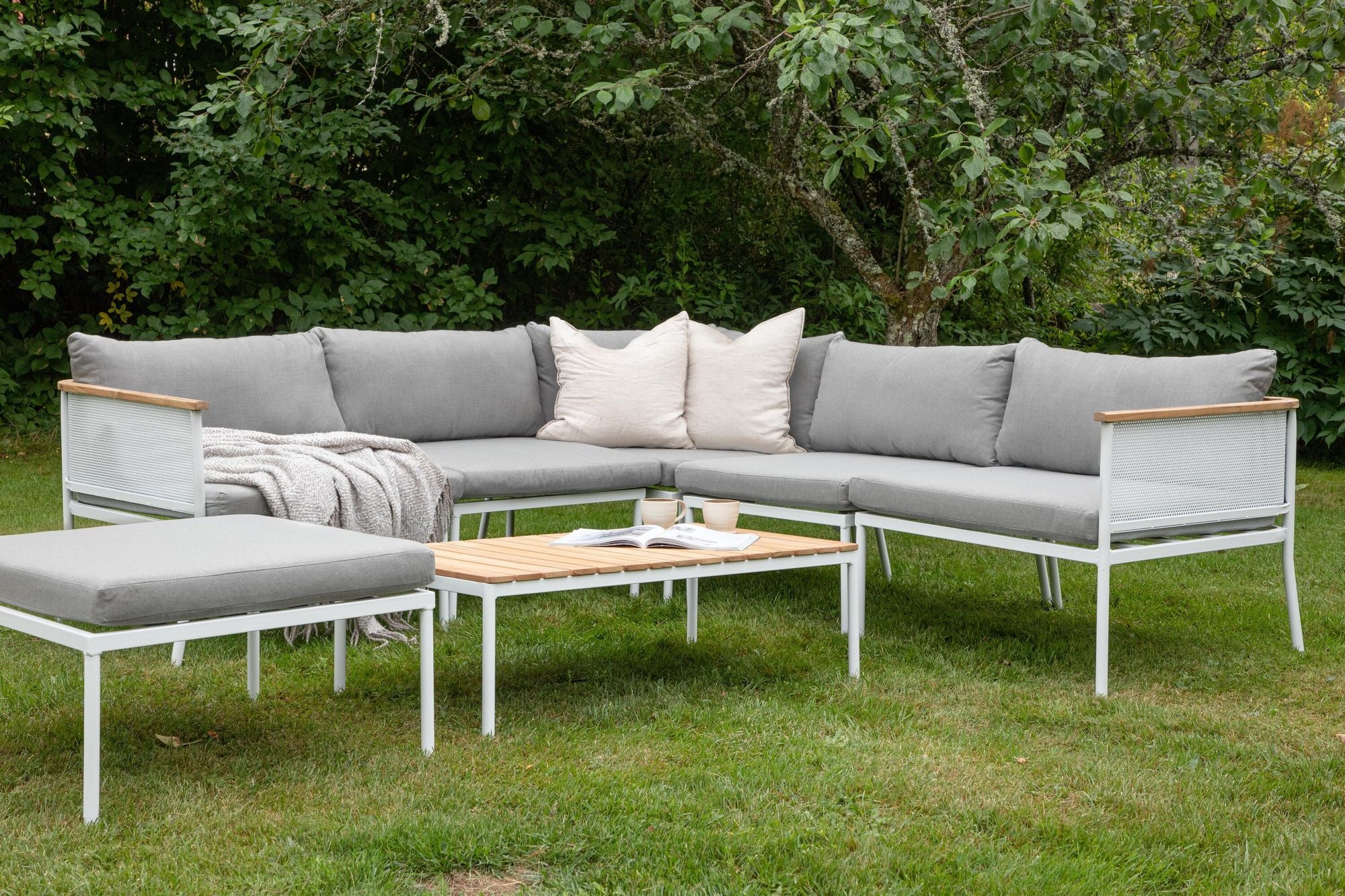 Venture Home Nettan Loungeset Steel - White / Light Grey