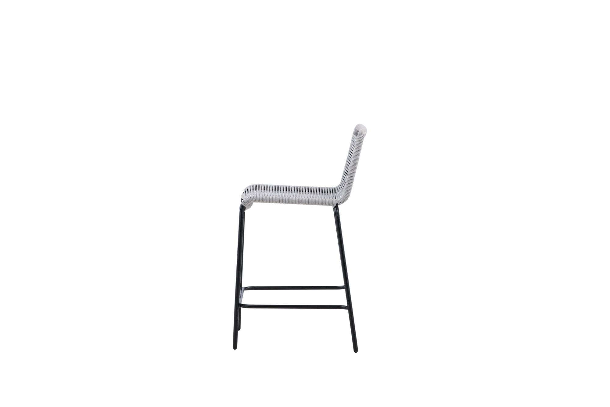 Venture Home Lindos Barchair 2-pack Steel - Black / Light Grey