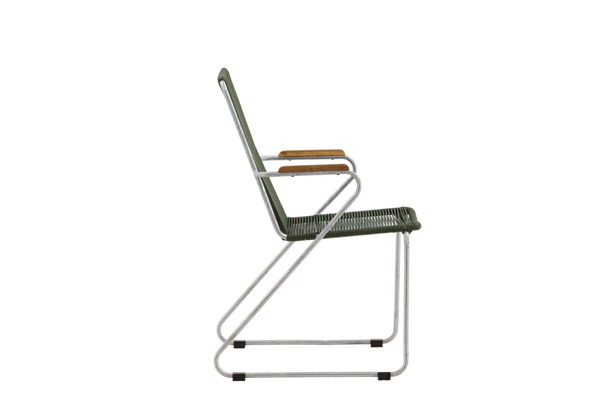 Venture Home Bois Diningchair 2-pack Steel - Silver / Green Rope
