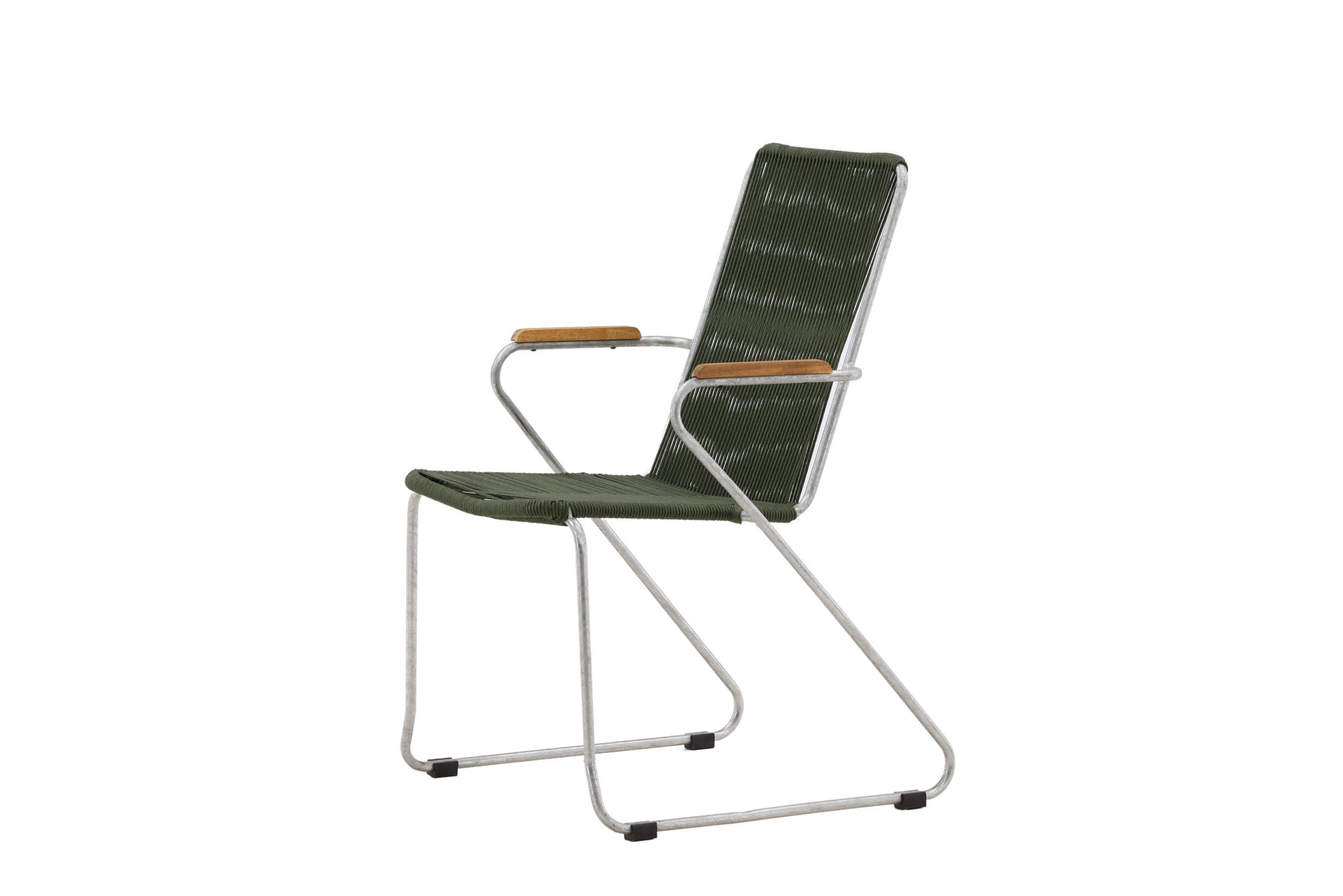 Venture Home Bois Diningchair 2-pack Steel - Silver / Green Rope