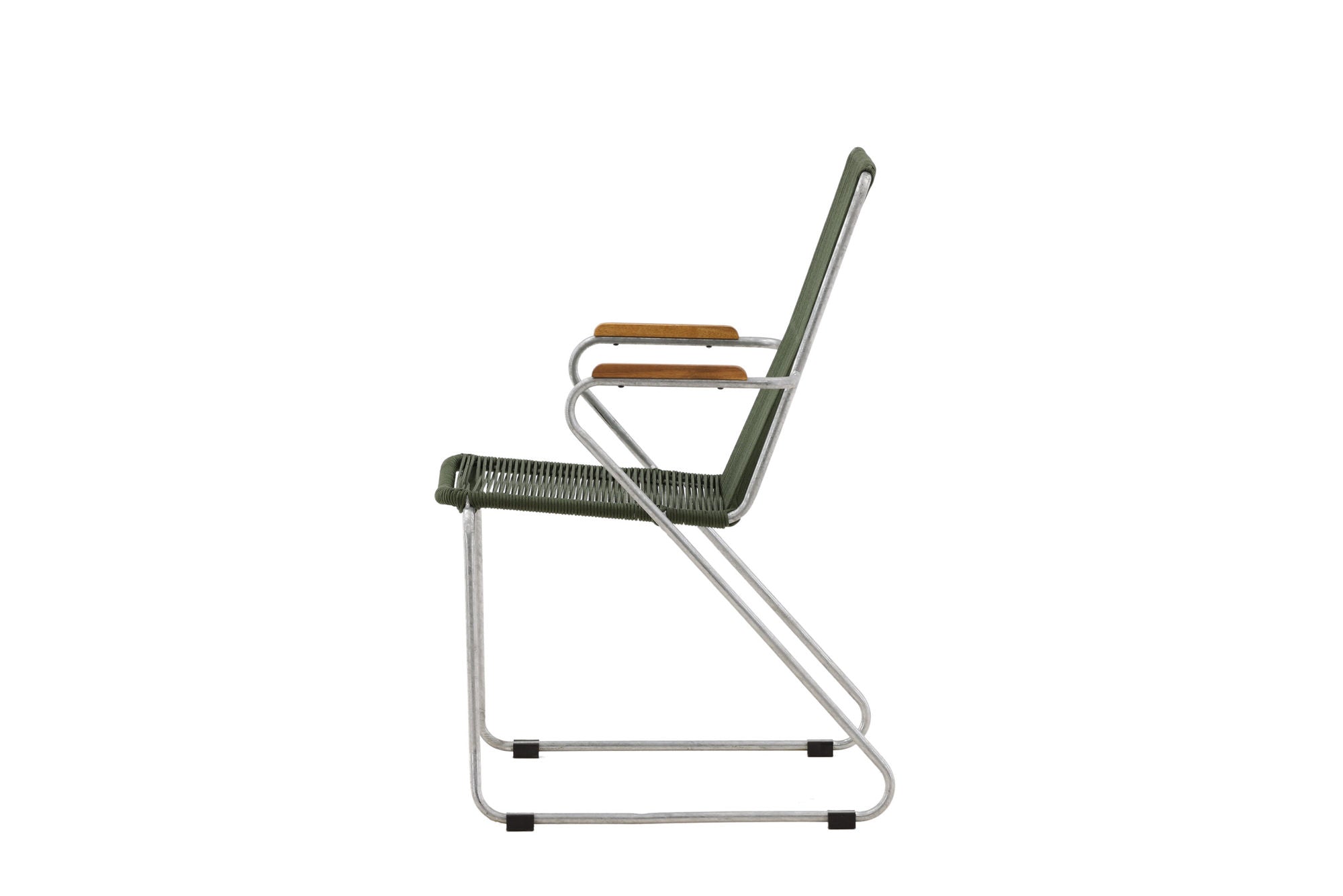 Venture Home Bois Diningchair 2-pack Steel - Silver / Green Rope