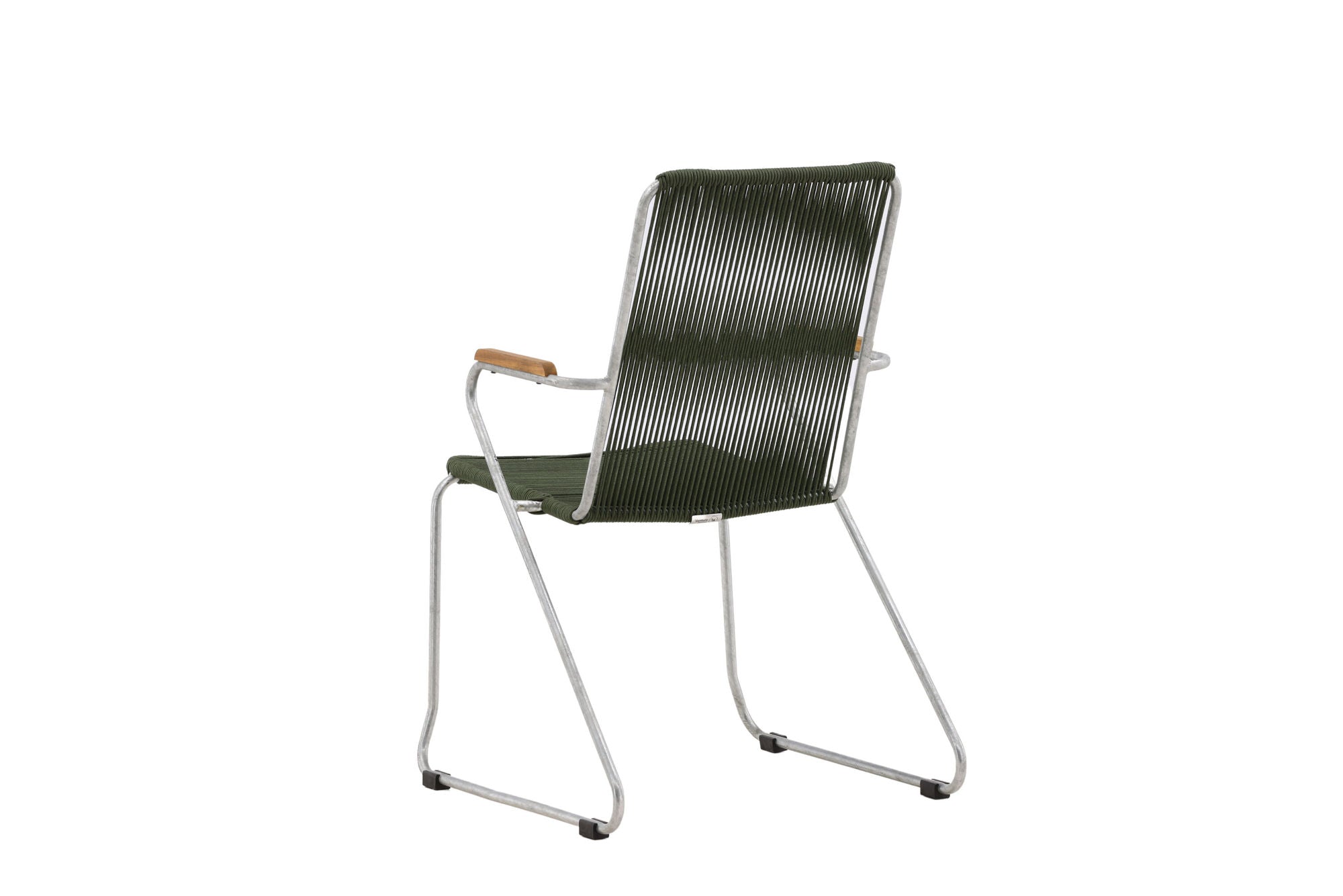 Venture Home Bois Diningchair 2-pack Steel - Silver / Green Rope