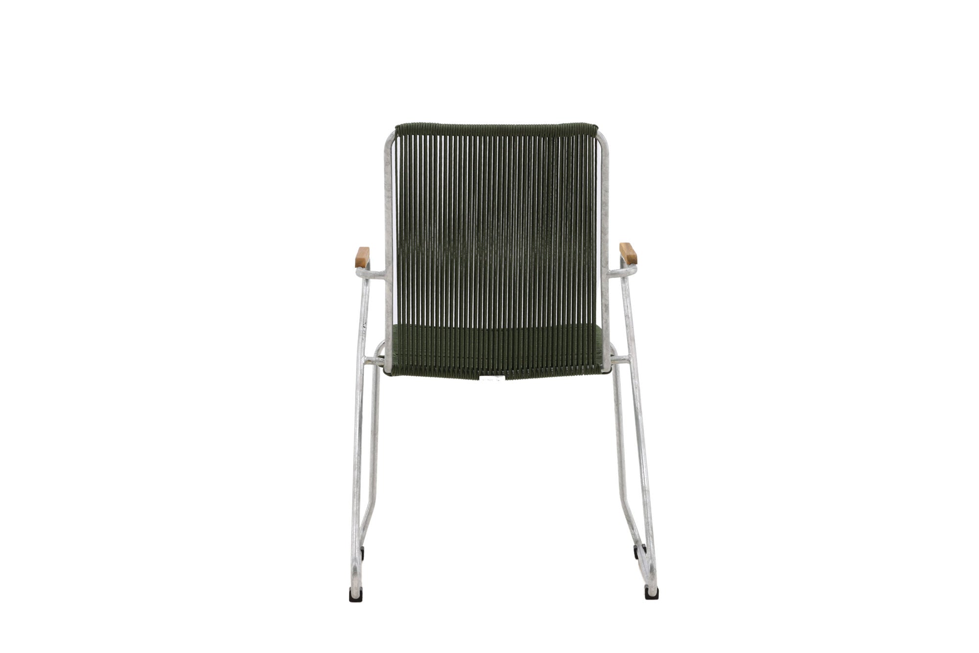 Venture Home Bois Diningchair 2-pack Steel - Silver / Green Rope